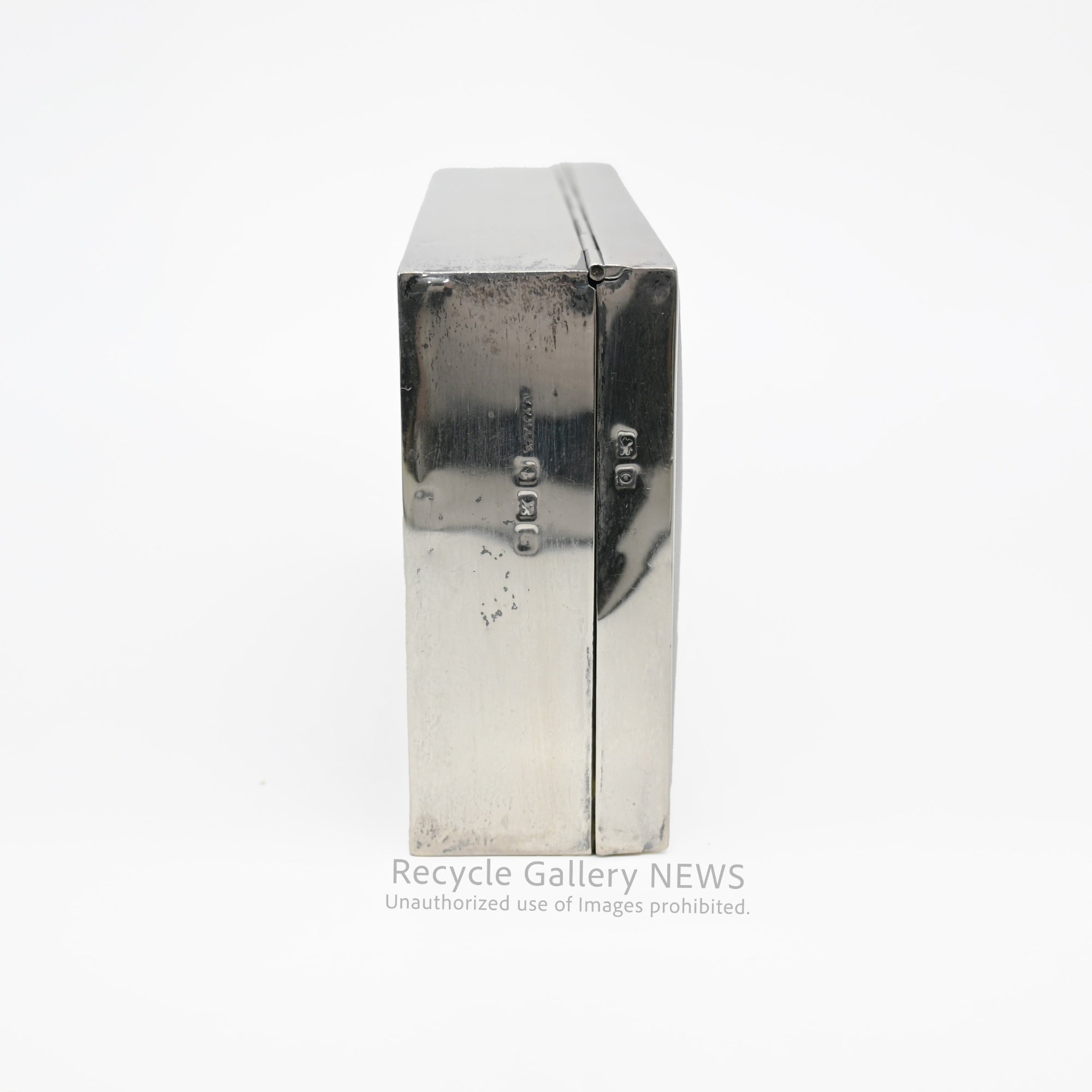 Antique 1932 Art Deco Era English Sterling Silver Case Birmingham / 1932年 アール・デコ様式 バーミンガム 英国純銀製 シルバーケース アンティーク
