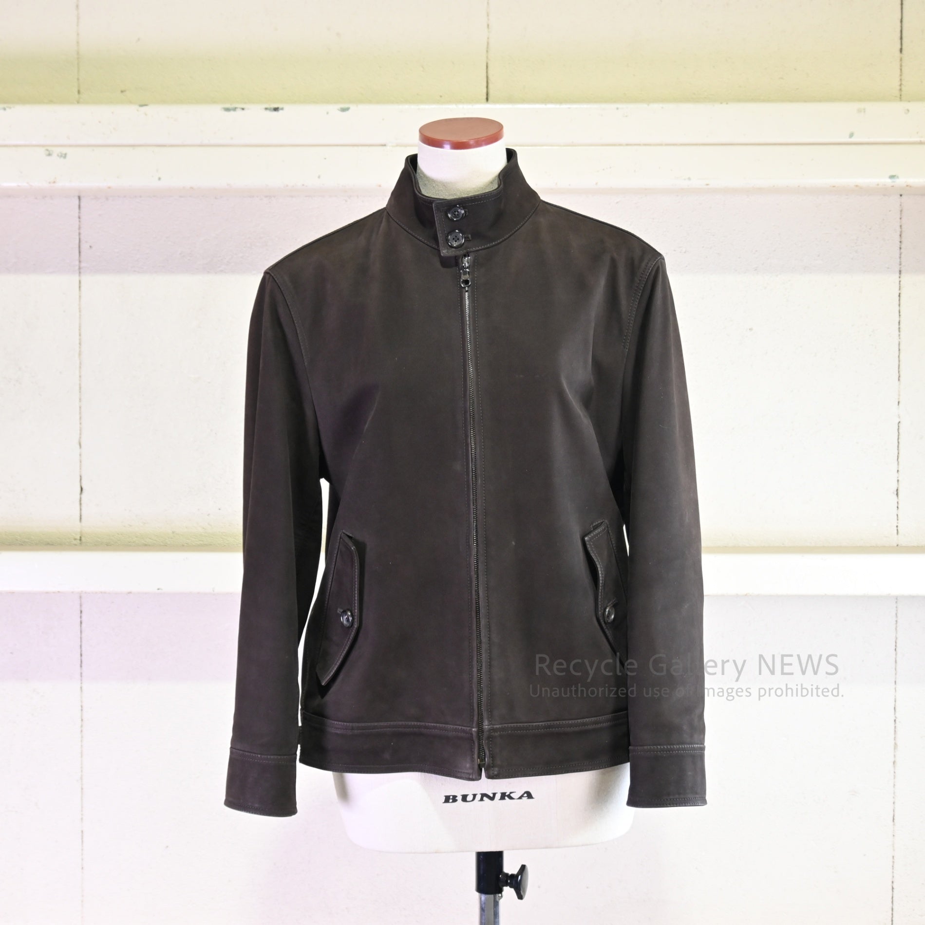 LOEWE Men's Suede Leather Jacket Dark Brown Stuart Vevers / ロエベ メンズ スエード レザー ジャケット 牛革 焦茶 ダークブラウン スチュアート・ヴィヴァース