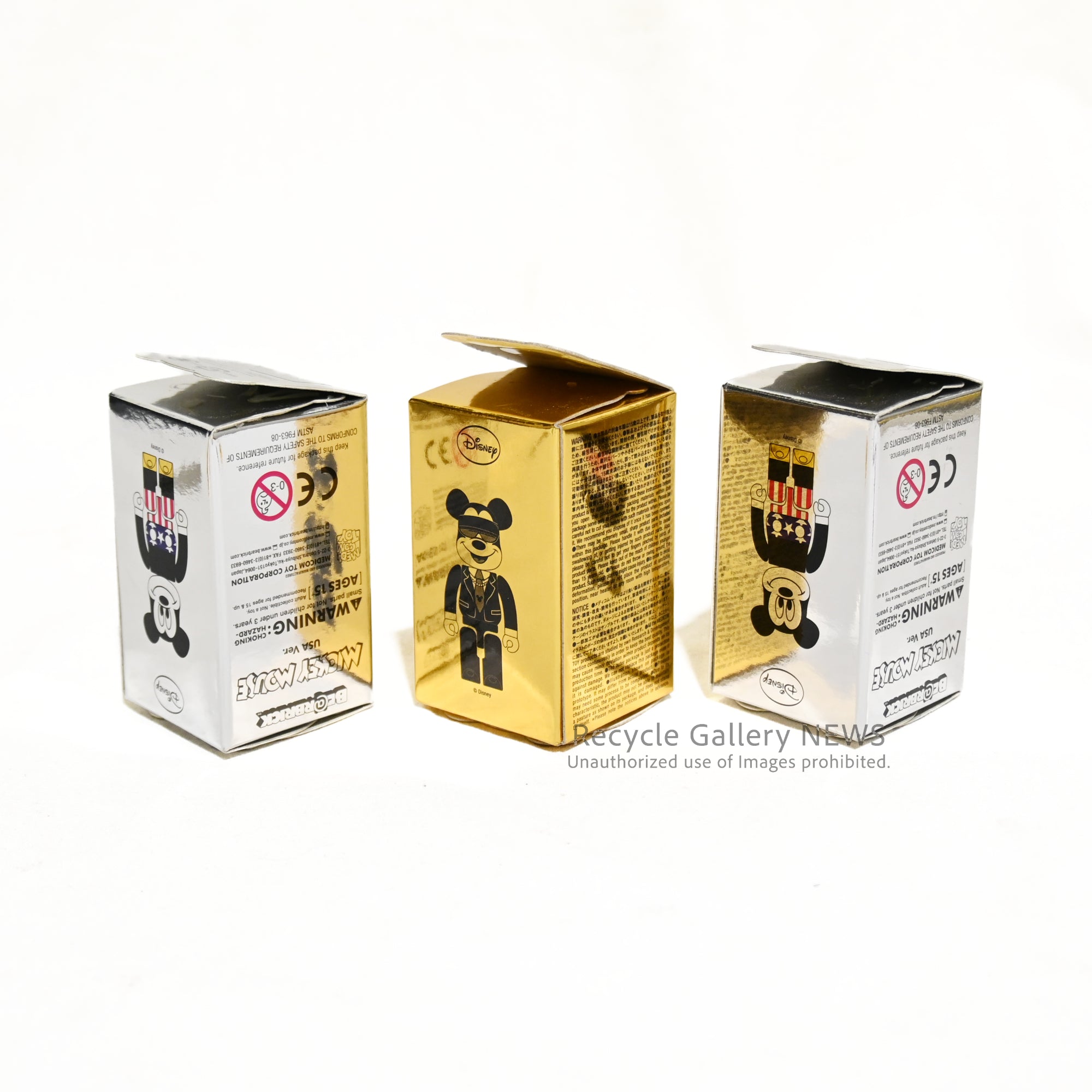 BE@RBRICK MICKEY MOUSE（USA Ver.）/（SUIT Ver.）JOYRICH Disney collaboration / ベアブリック ミッキー・マウス ジョイリッチ ディズニー 未開封