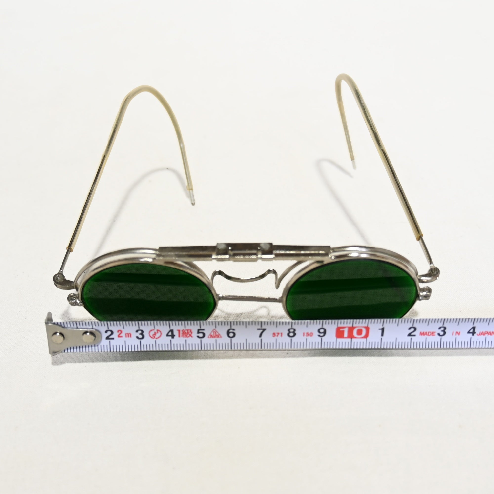 Vintage Sunglasses Flip-up Clip-on Cable temple Retro Unique / ヴィンテージサングラス 跳ね上げ式 クリップオン ケーブルテンプル レトロ ユニーク