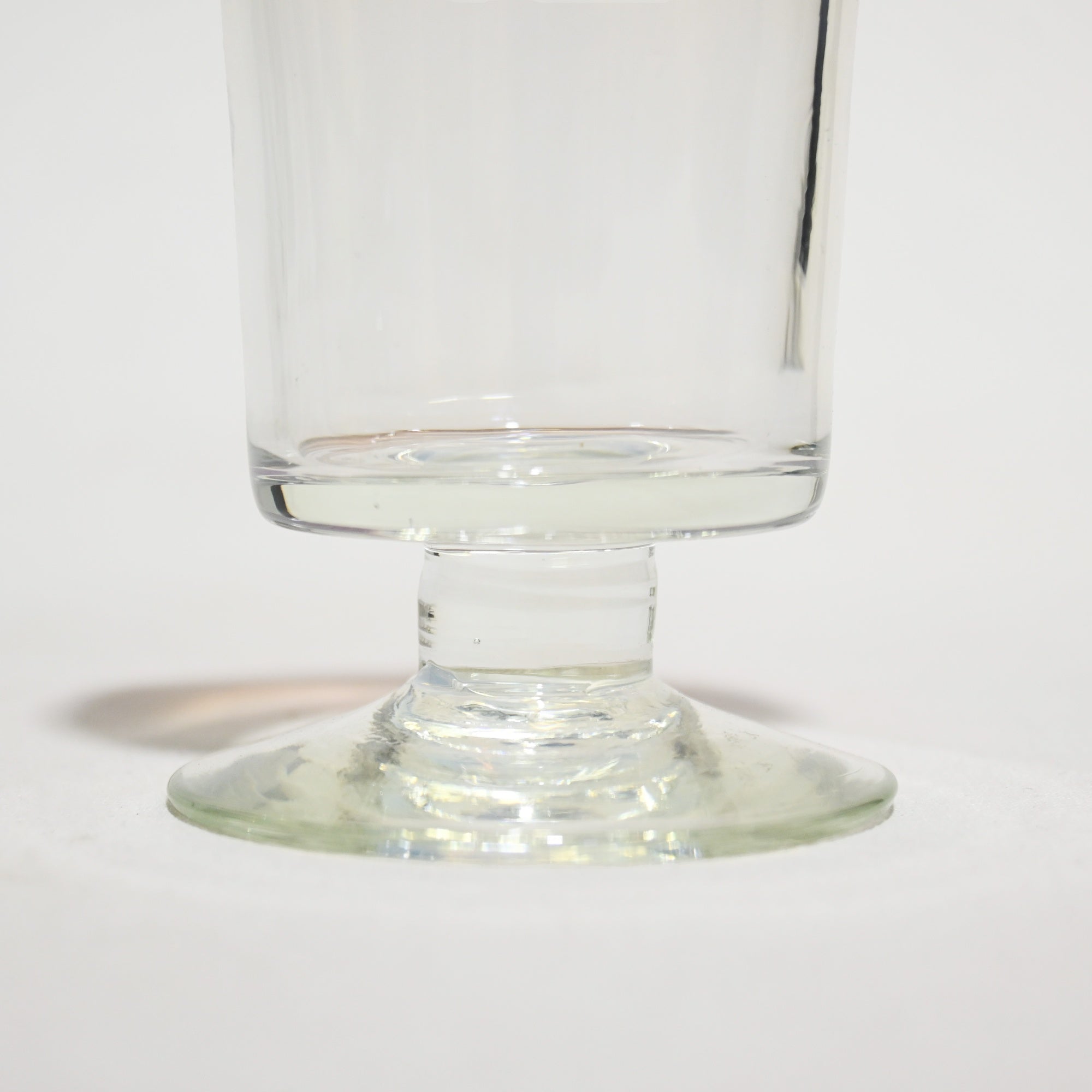 Vintage Japanese Blown Glass Vermilion Milky White Transparent Ice Cup Parfait Glass / ヴィンテージ 和ガラス 吹きガラス 朱色 乳白色 透明 氷コップ パフェグラス