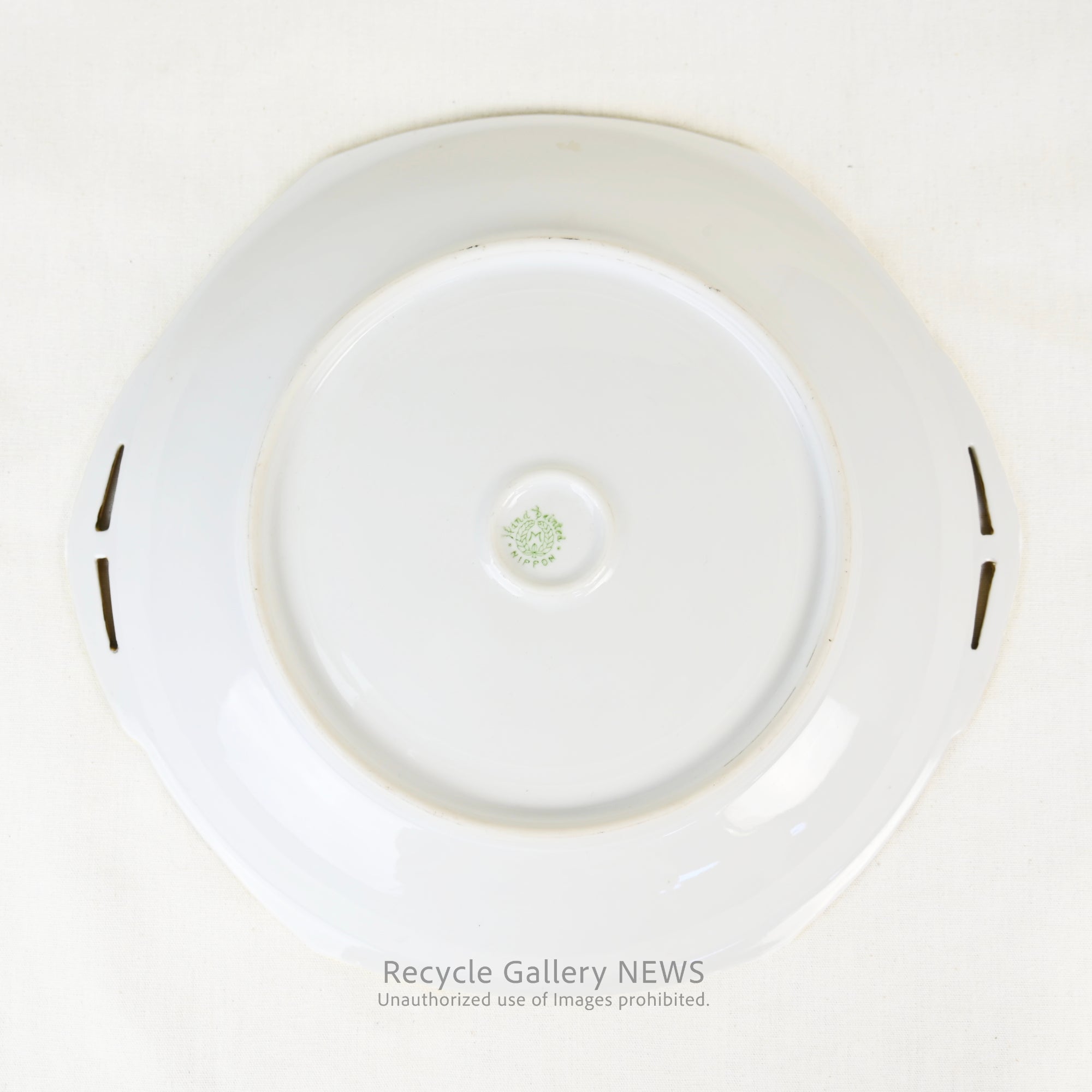 Old Noritake plate 1910~1911's Japan vintage / オールドノリタケ 花蝶金彩プレート 1910~1911年製