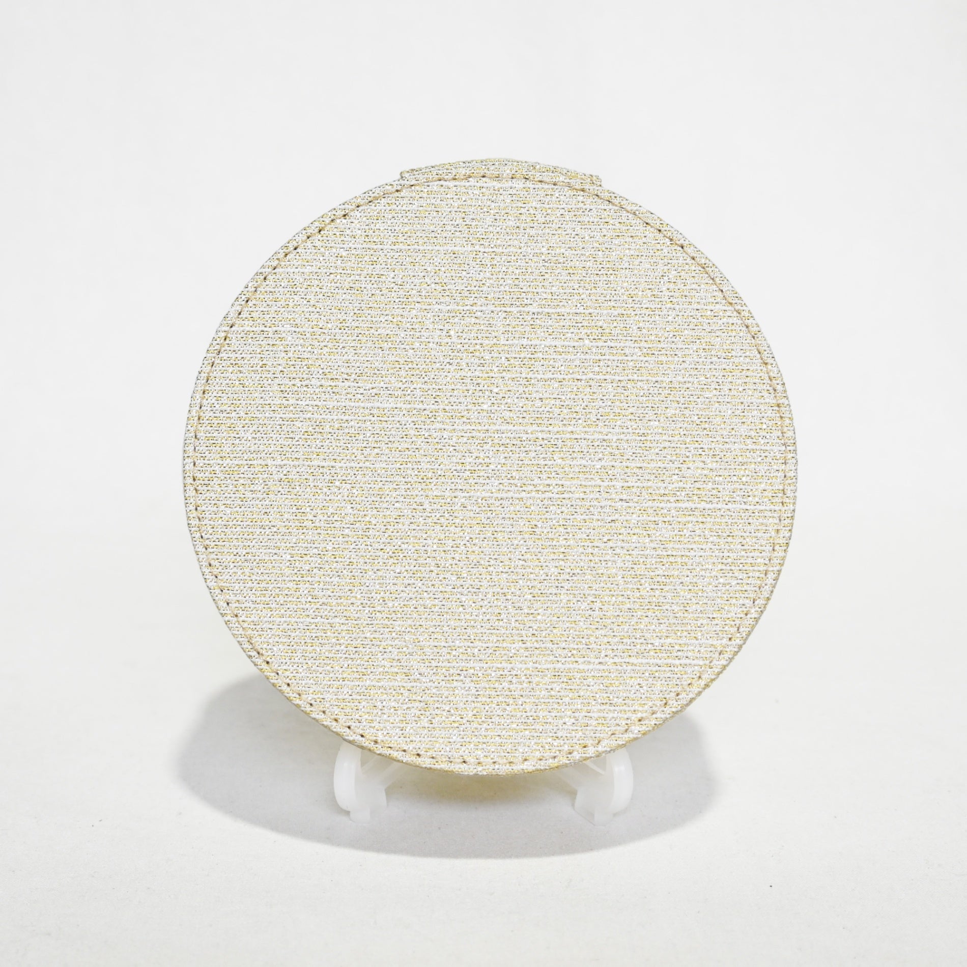 DIOR Novelty pouch 2024 Holiday Star motif Gold & White / ディオール 2024 ホリデーコレクション ノベルティ ポーチ 円形