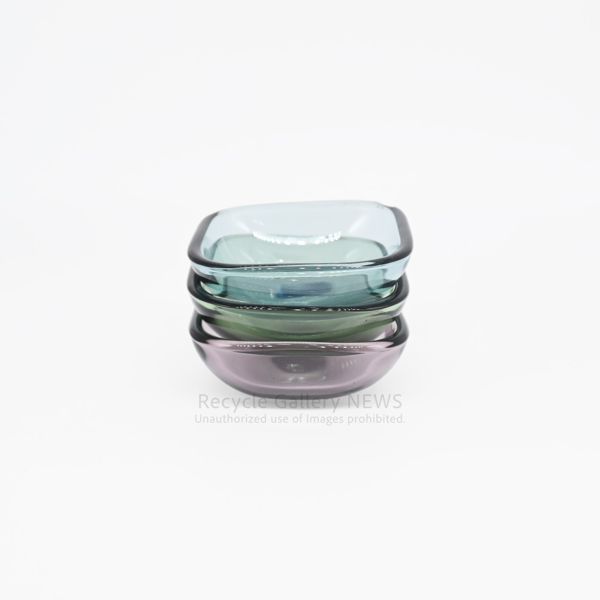 Rare Hoya Glass "Starting Unit series" Set of 6 Plates Japanese Tableware Showa Retro / 保谷硝子 スターティングユニット６点セット  日本 食器 昭和レトロ 希少