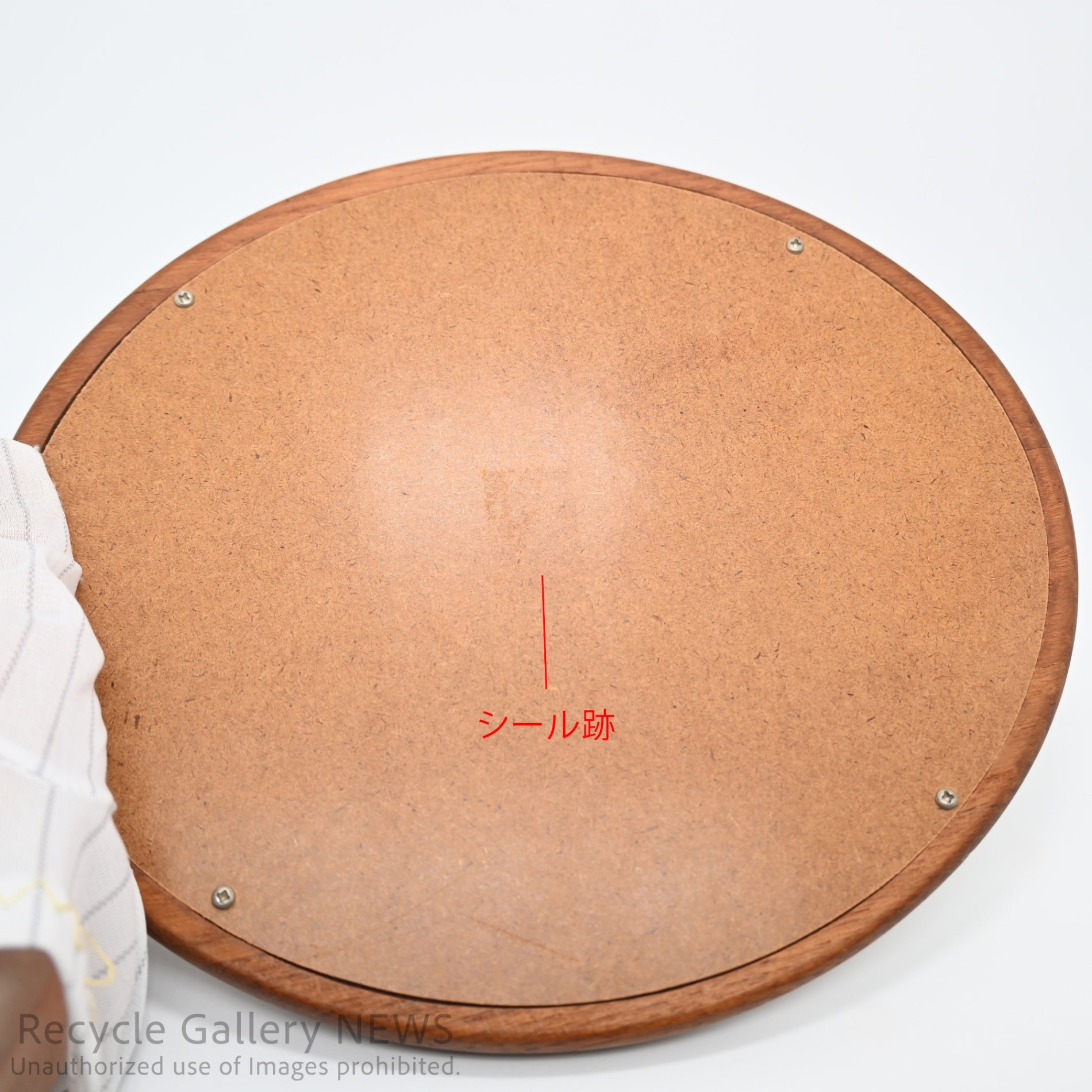 Vintage-like Teakwood Mirror & Stand Brown / チークウッド ミラー&スタンド ブラウン ヴィンテージライク 卓上ミラー