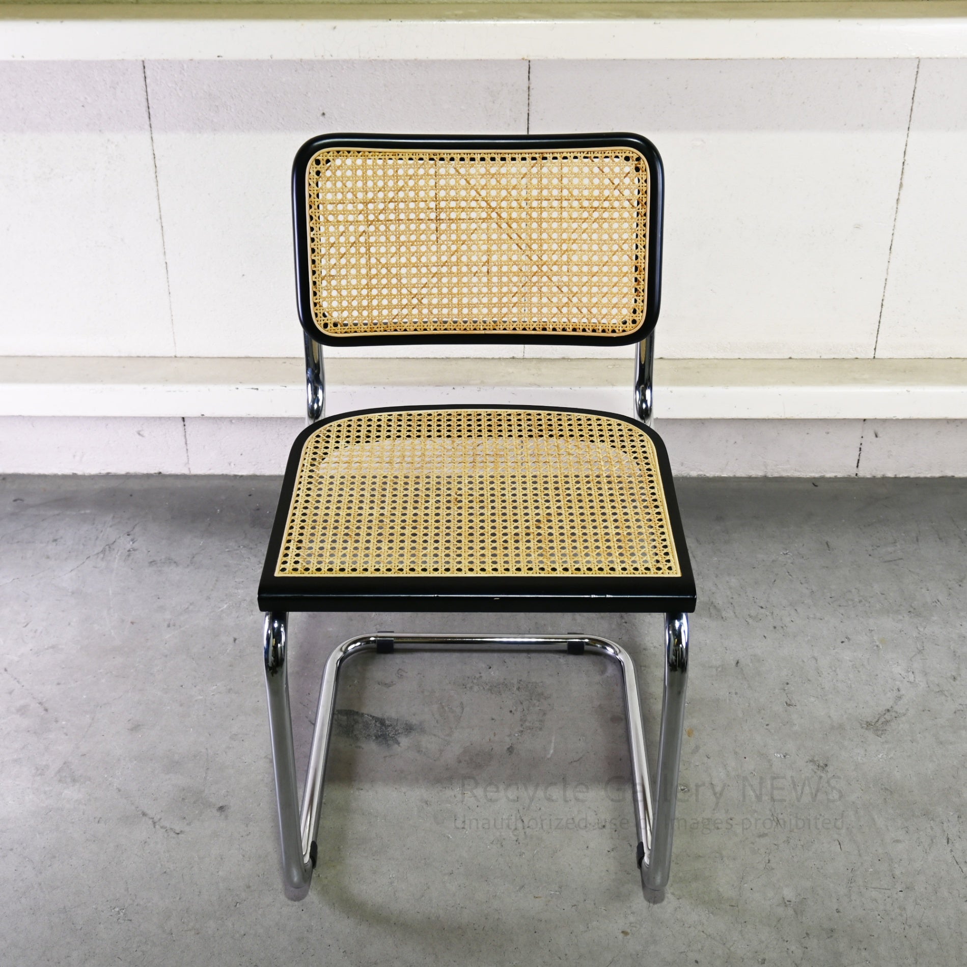 Cesca Armless Chair Black Marcel Breuer / チェスカ チェア アームレス ラタン 黒 マルセル・ブロイヤー