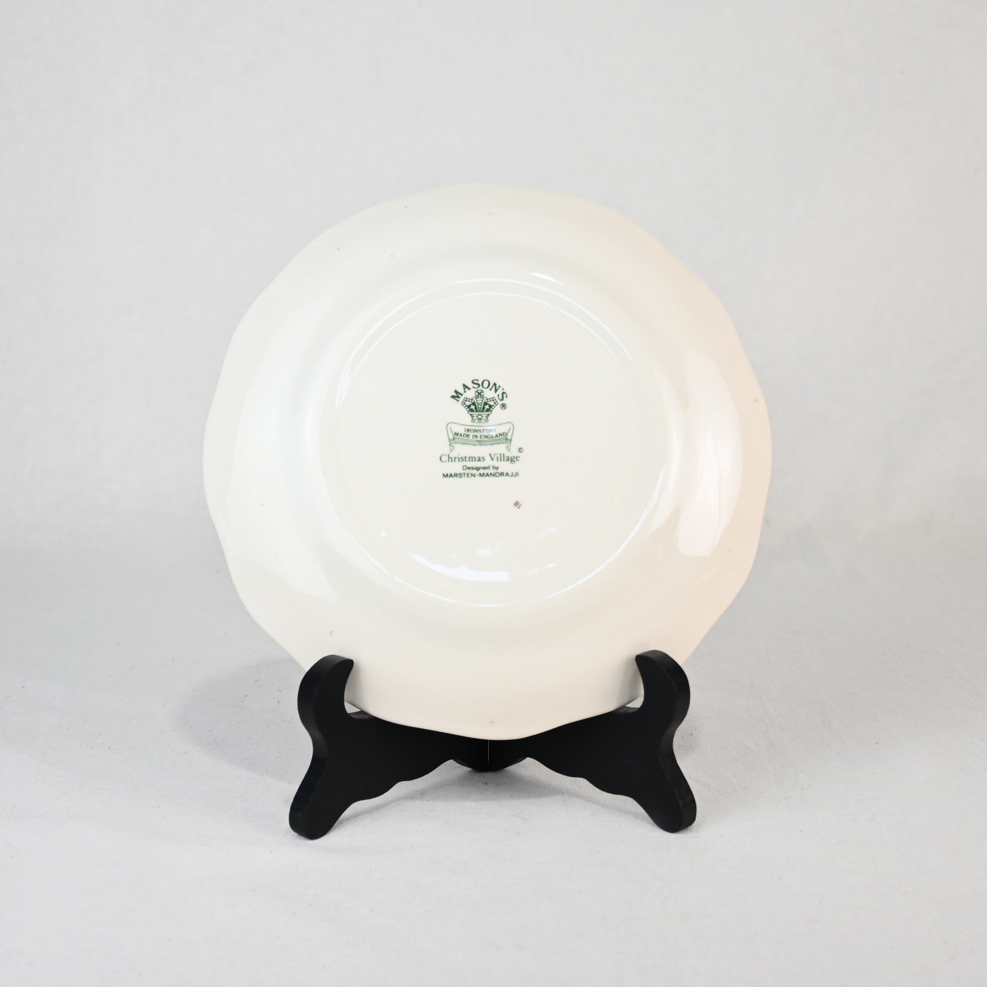 MASON'S IRONSTONE Christmas village Plate 3-size UK Vintage / メイソンズアイアンストーン クリスマスヴィレッジ プレート3サイズ各種 英国ヴィンテージ