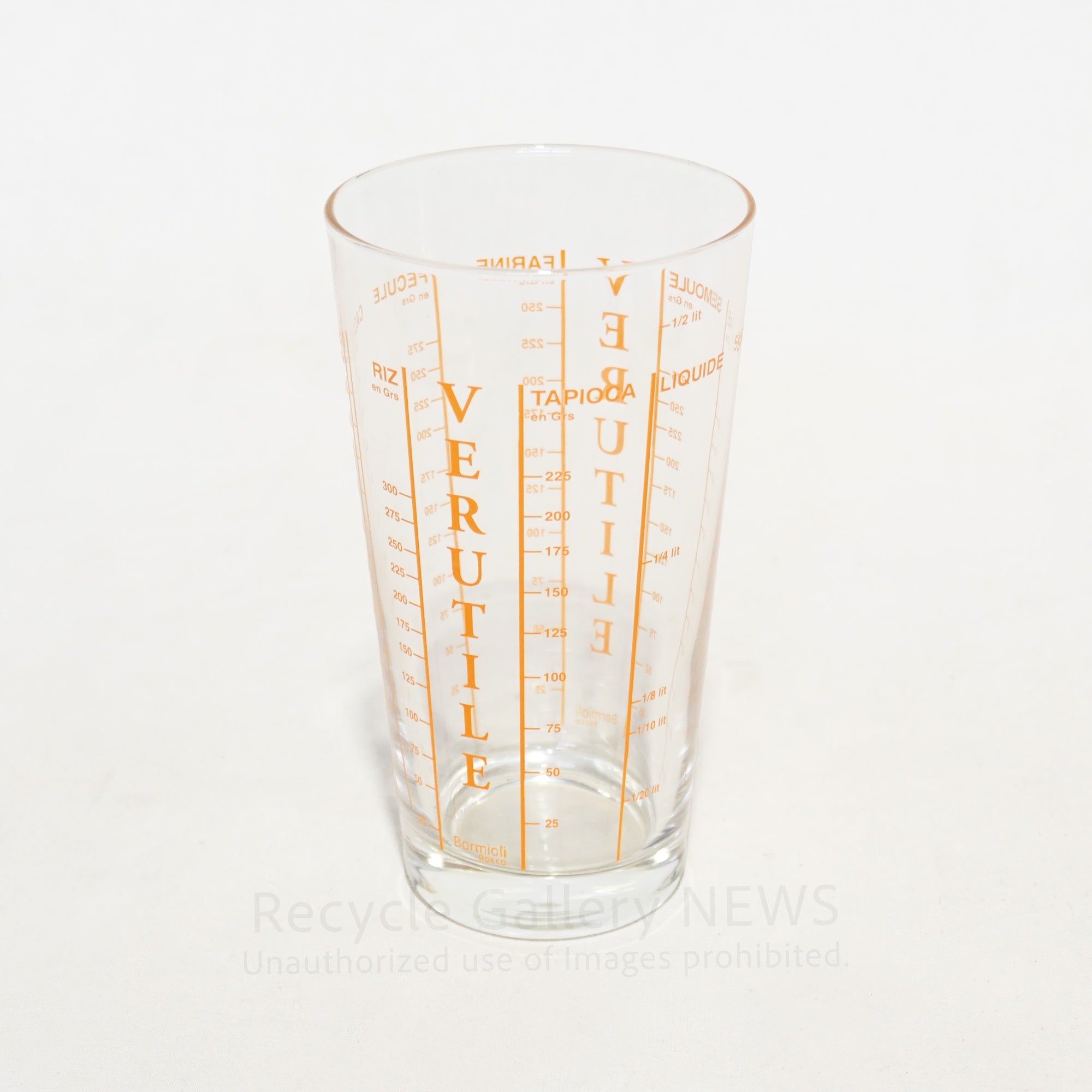 Bormioli Rocco VERUTILE Measuring glass French Vintage / ボルミオリ ロッコ VERUTILE メジャーグラス 計量カップ フランス ヴィンテージ