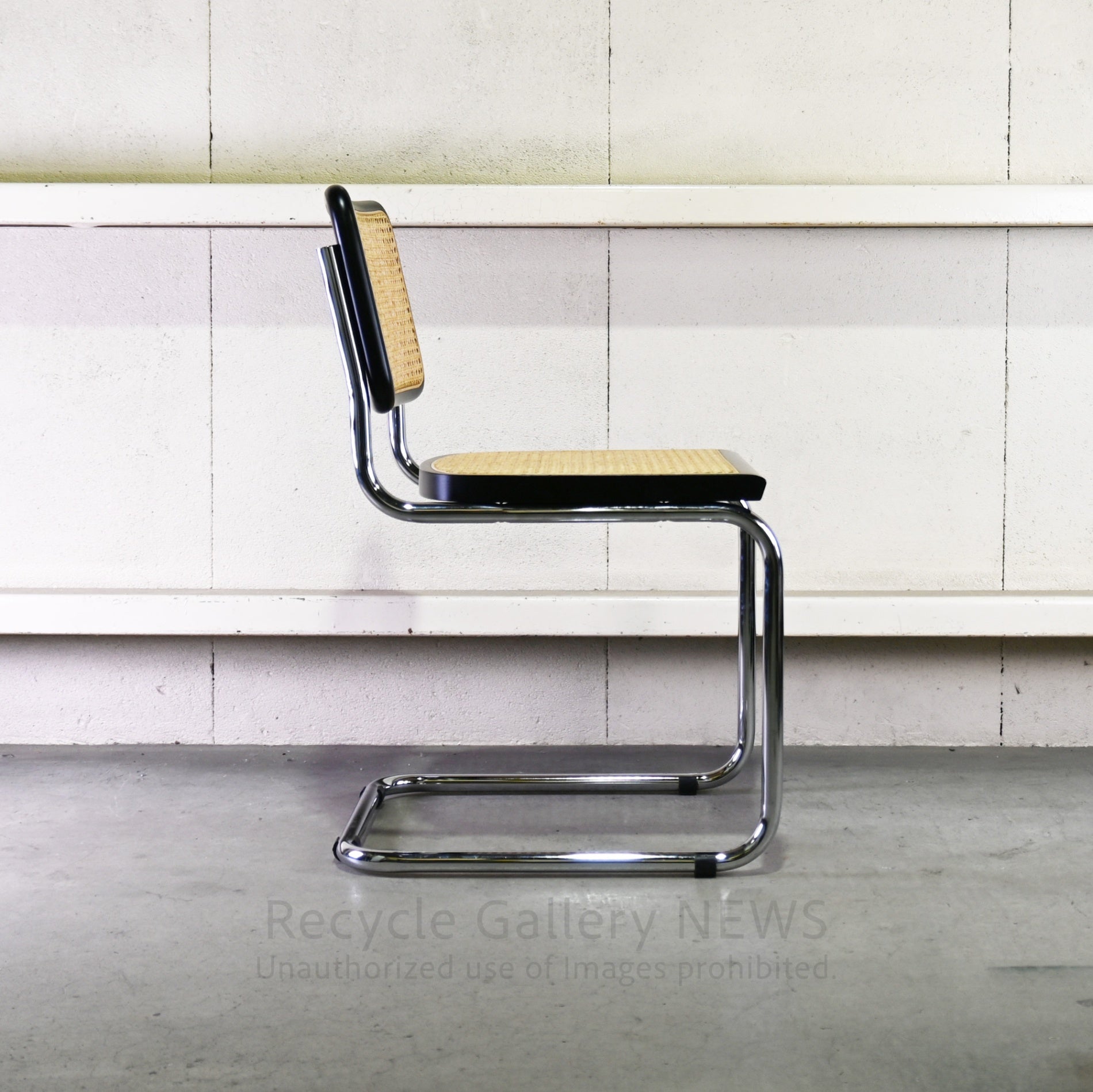 Cesca Armless Chair Black Marcel Breuer / チェスカ チェア アームレス ラタン 黒 マルセル・ブロイヤー