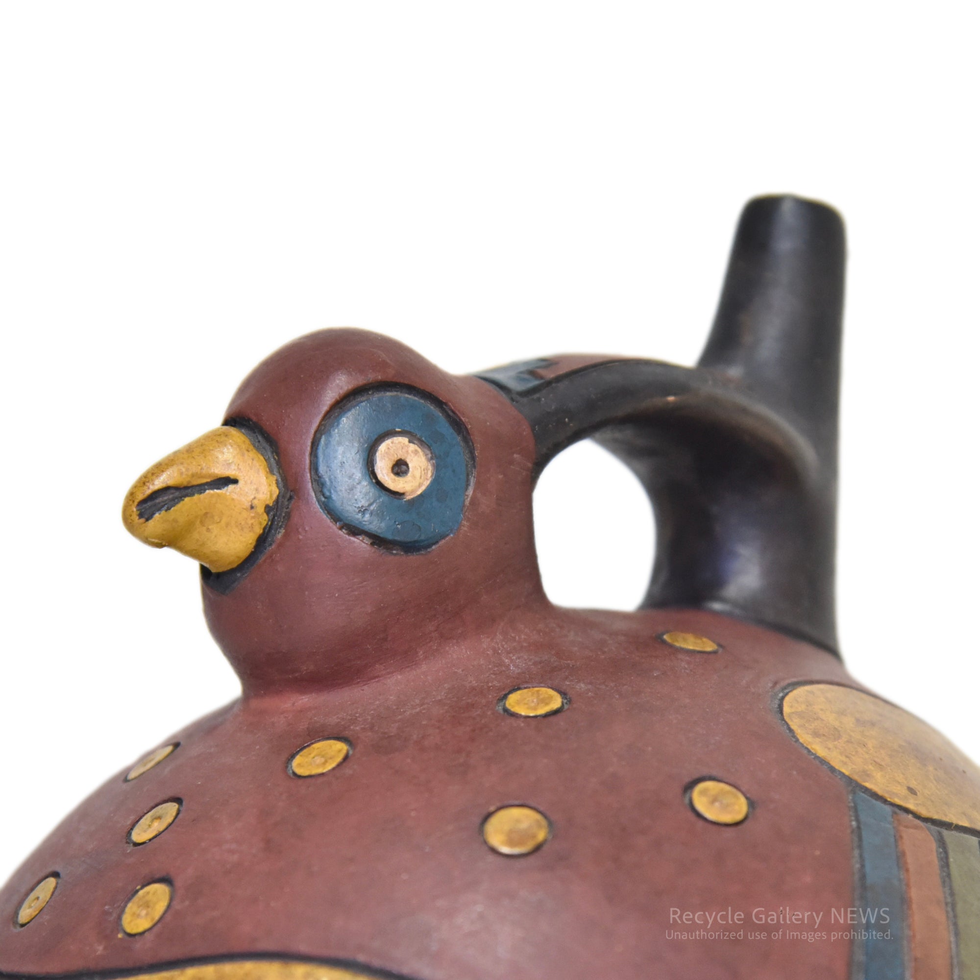South America Bird Jug earthenware Stoneware Peru Fork art / 鳥型 鐙型注口土器 水差し 炻器 南米 ペルー フォークアート