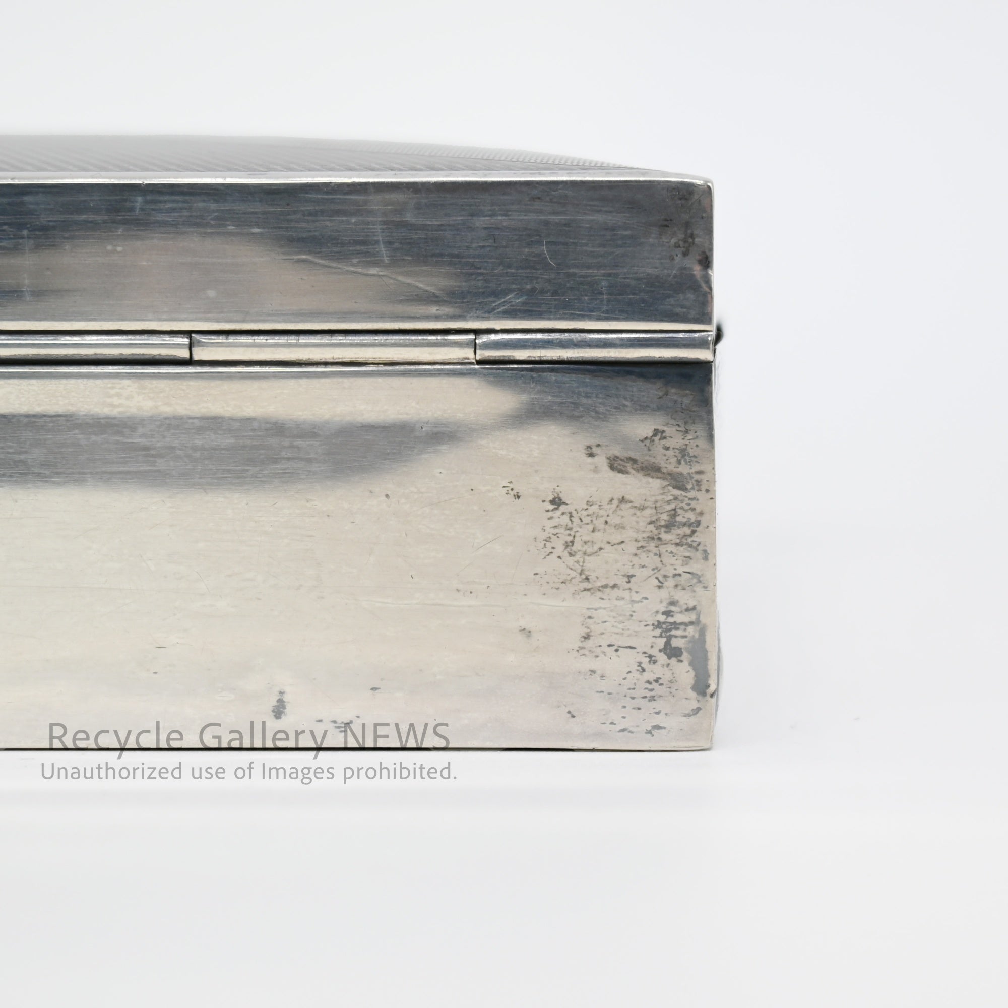Antique 1932 Art Deco Era English Sterling Silver Case Birmingham / 1932年 アール・デコ様式 バーミンガム 英国純銀製 シルバーケース アンティーク