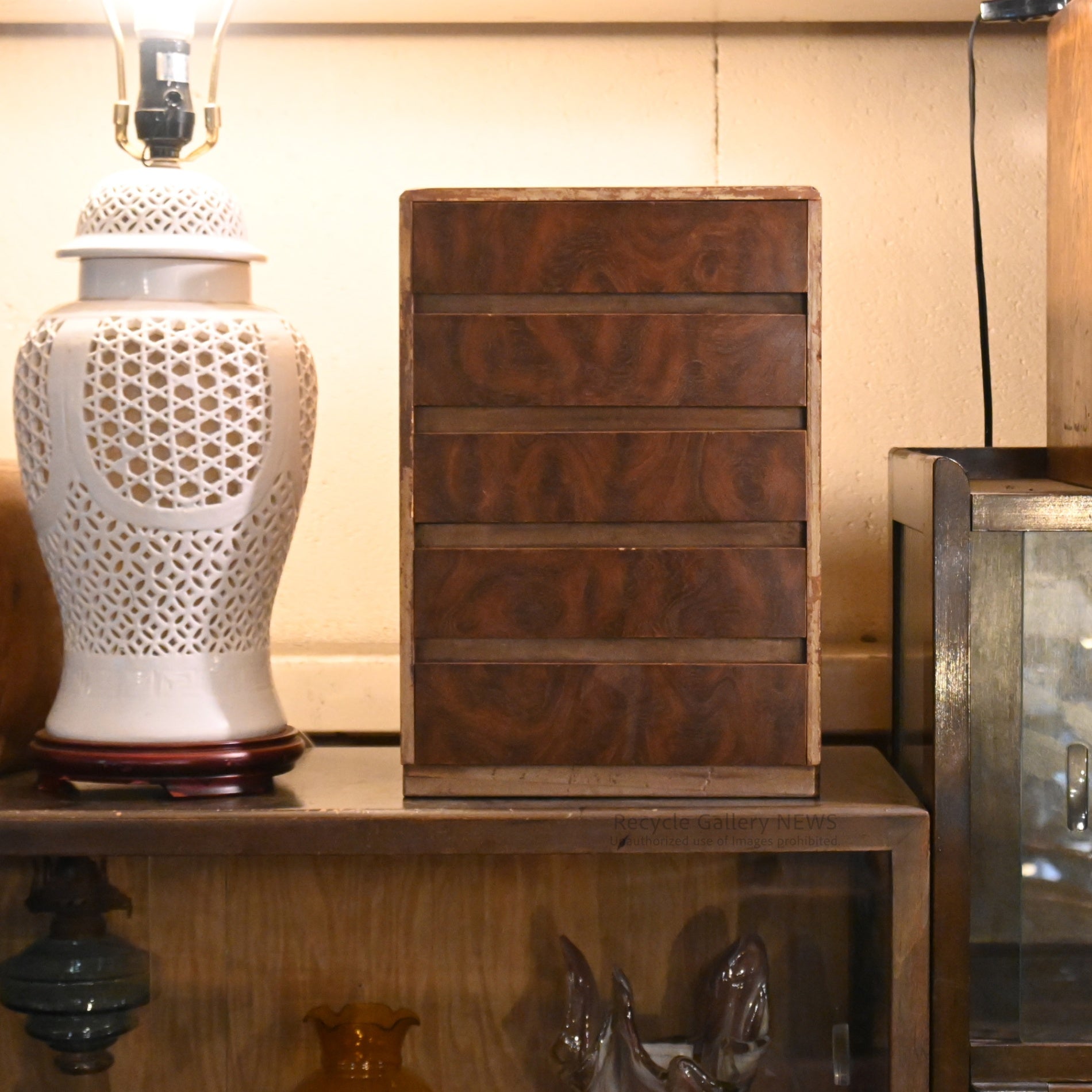 Showa Retro 5-Drawer Small Drawer Shelf Made in Japan / 昭和レトロ 引き出し5段 小引き出し 棚 日本