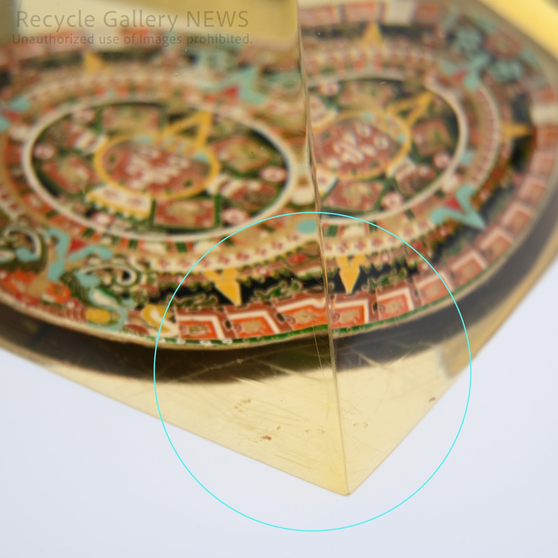 Acrylic Aztec Sun Stone Calendario Azteca Mesoamerican Pyramid Topaz Object Display Piece / アクリル アステカカレンダー 太陽の石 メソアメリカ ピラミッド トパーズ オブジェ ディスプレイ