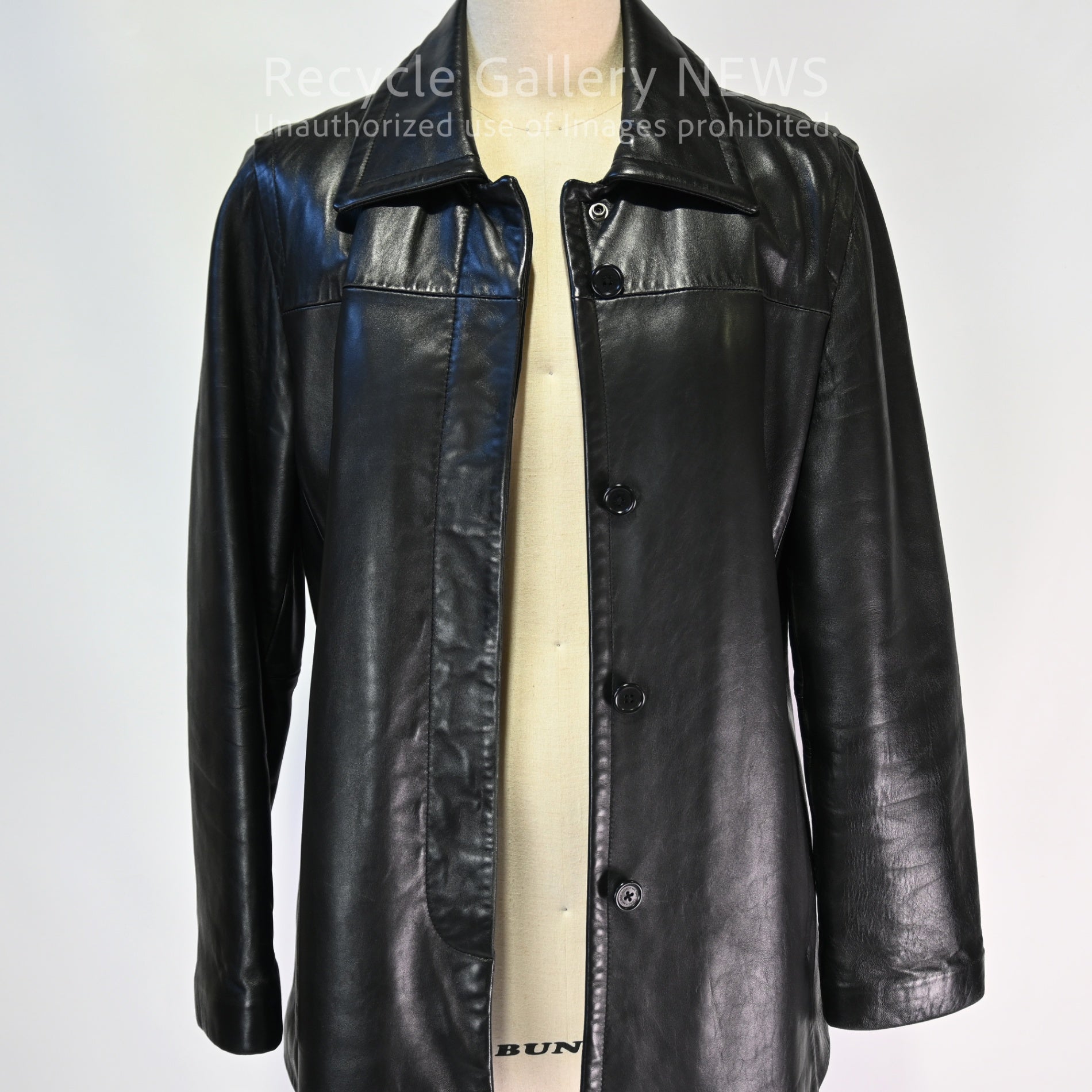 COACH Black Leather Car Coat Lambskin / コーチ ラムレザー カーコート 黒