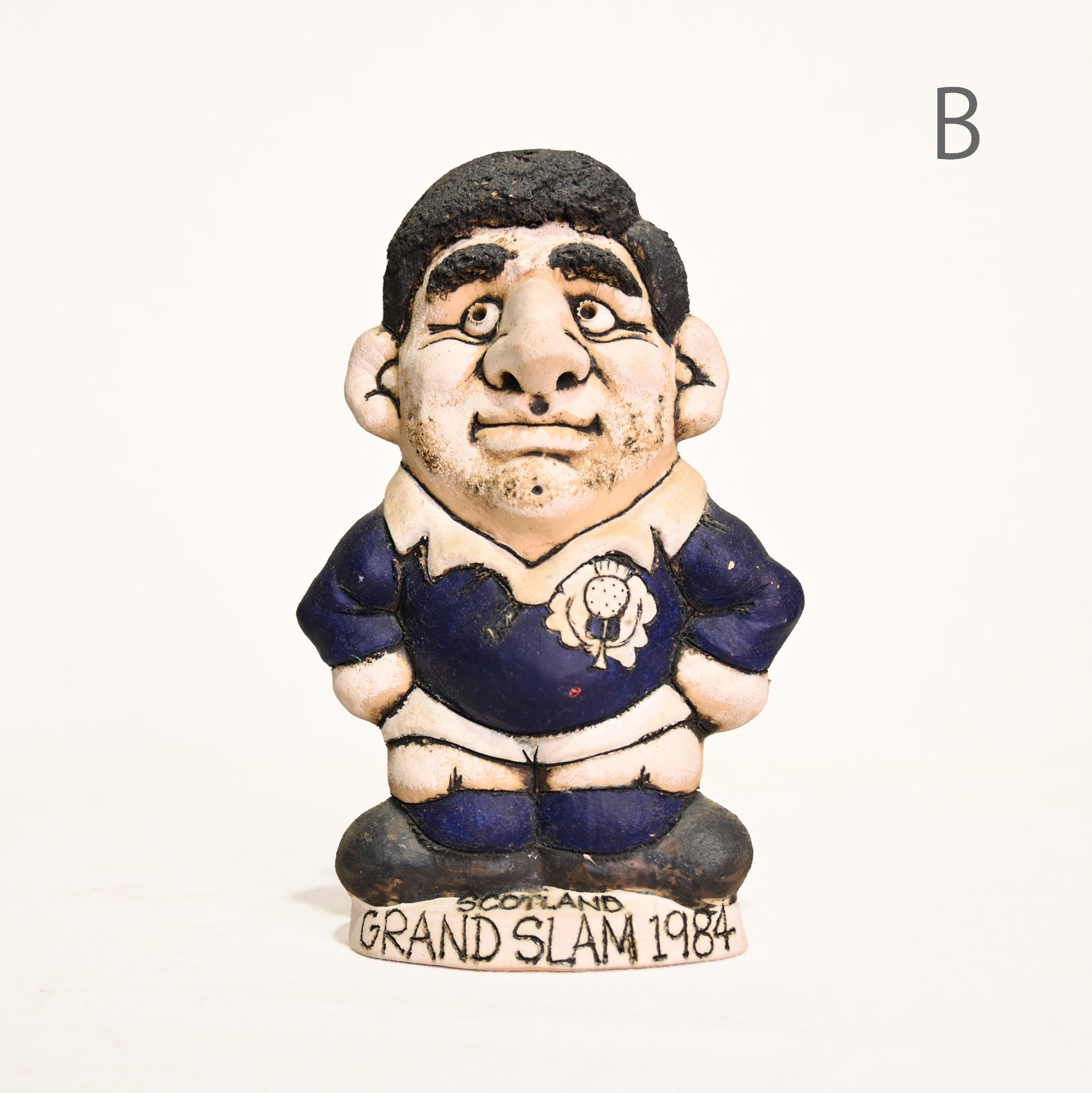 Grogg John Percival Hughes Rugby player old figure UK vintage / グロッグ ラグビー ラガーマン オールドオブジェ フィギュア イギリス ウェールズ ヴィンテージ