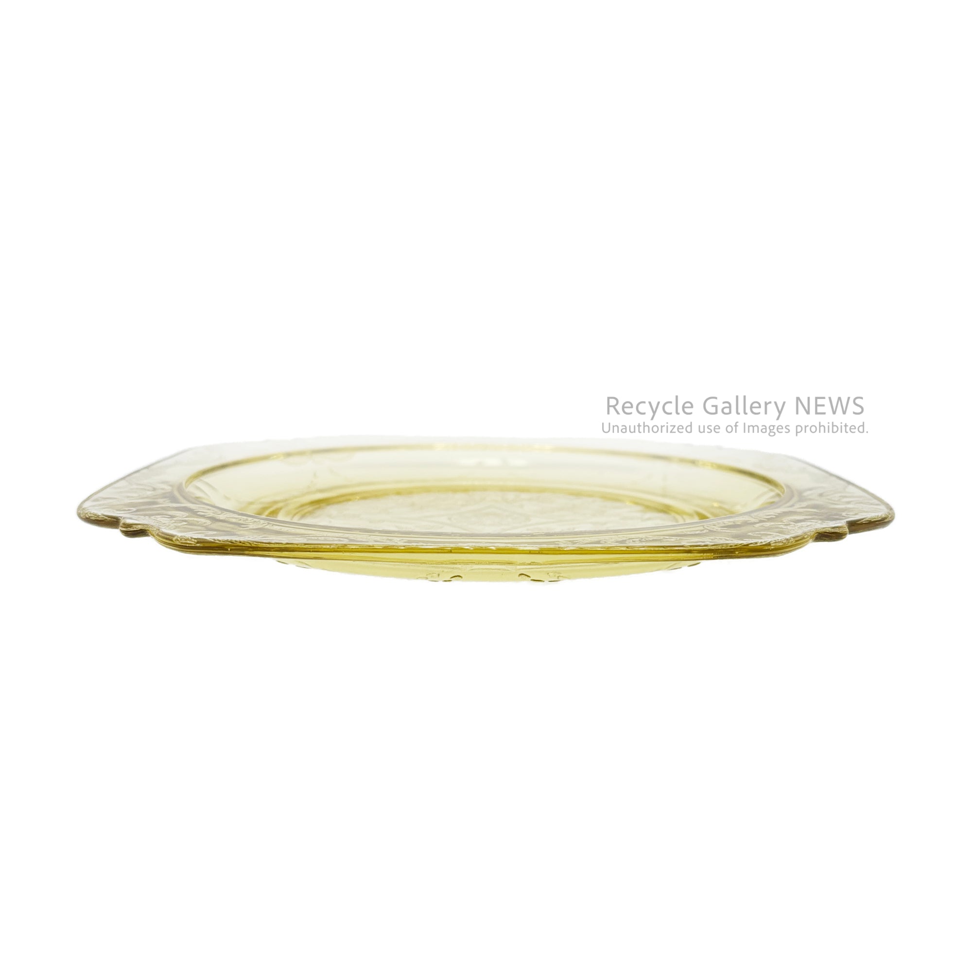Federal Glass "Madrid" 22.5cm Plate U.S.A Vintage / フェデラル・グラス マドリッド 22.5cmプレート 1930年代