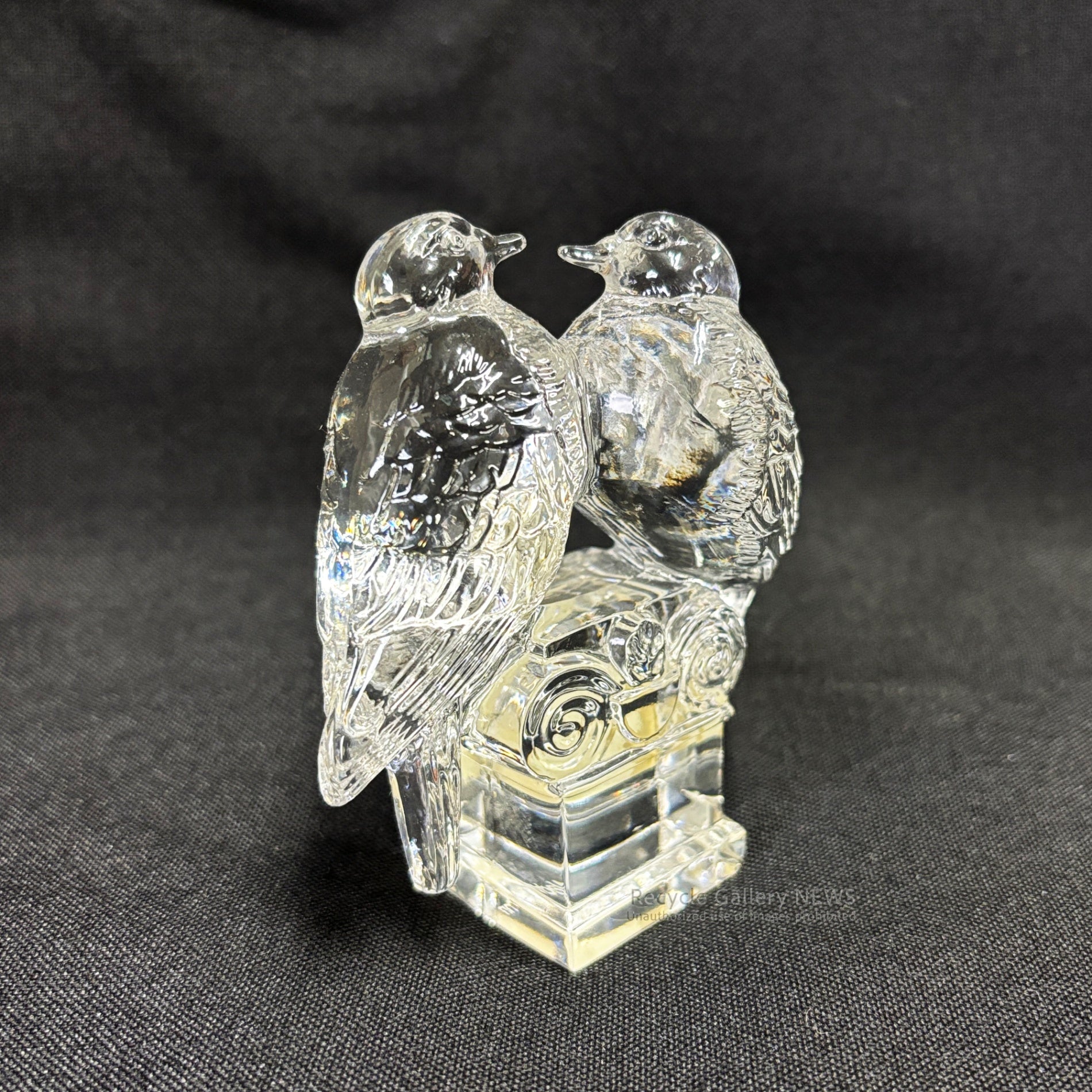 Nachtmann Crystal Glass Small Bird Figurine Ornament / ナハトマン クリスタルガラス 小鳥 フィギュリン 置物