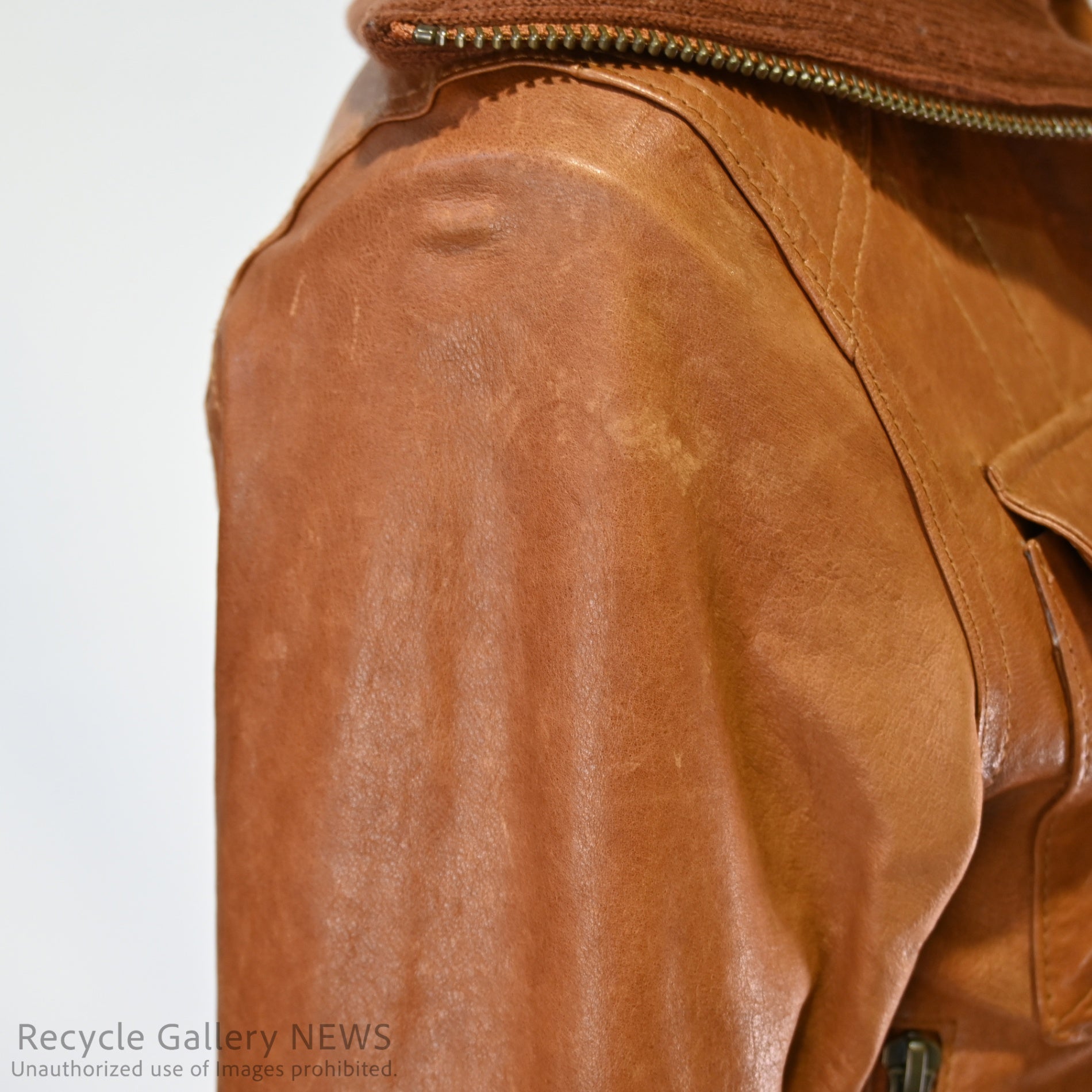 AG by aquagirl Lamb Leather Jacket Orange Brown / アクアガール 羊革 レザージャケット オレンジブラウン