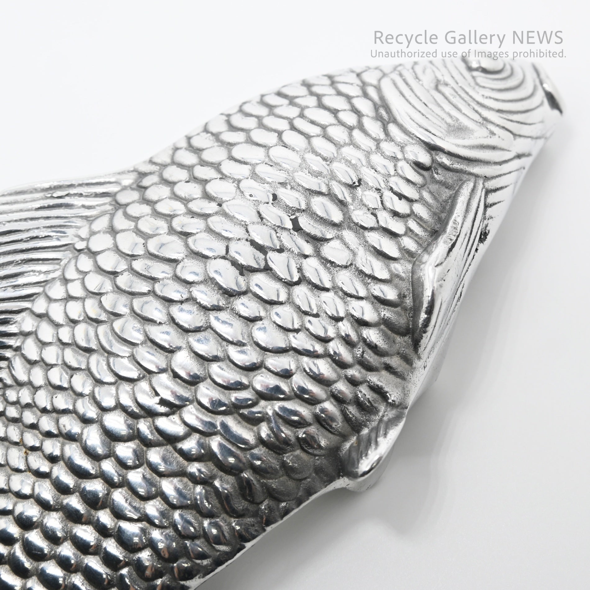Vintage Carp Motif Napkin Holder Silver Plated / 鯉モチーフ ヴィンテージ ナプキンホルダー シルバー 銀メッキ