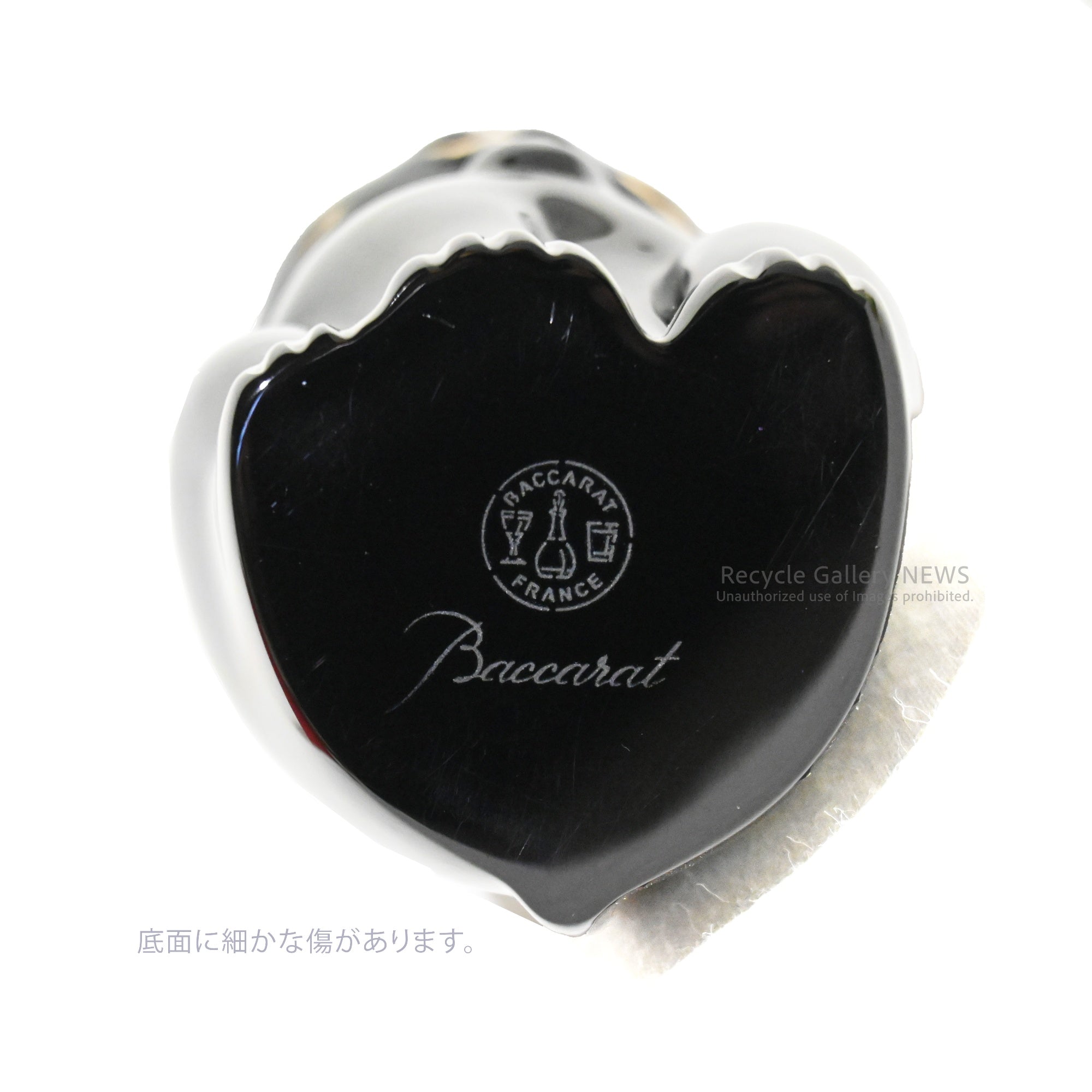 Baccarat Maneki-Neko Lucky Cat Fortune Cat Midnight blue（Blue-black) Crystal Glass / バカラ まねき猫 ミッドナイト ブルーブラック クリスタルガラス