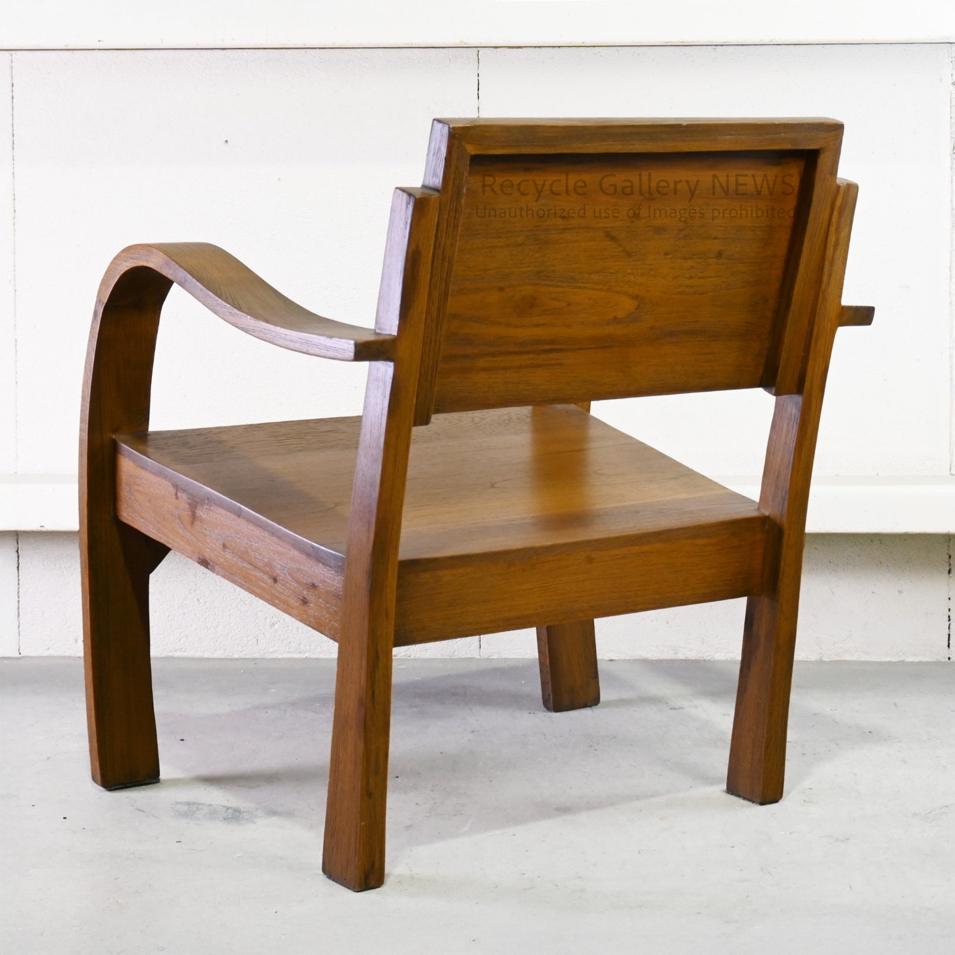 Asian Resort Style Teakwood Lounge Chair / アームチェア アジアンリゾートスタイル　チークウッドラウンジチェア 椅子