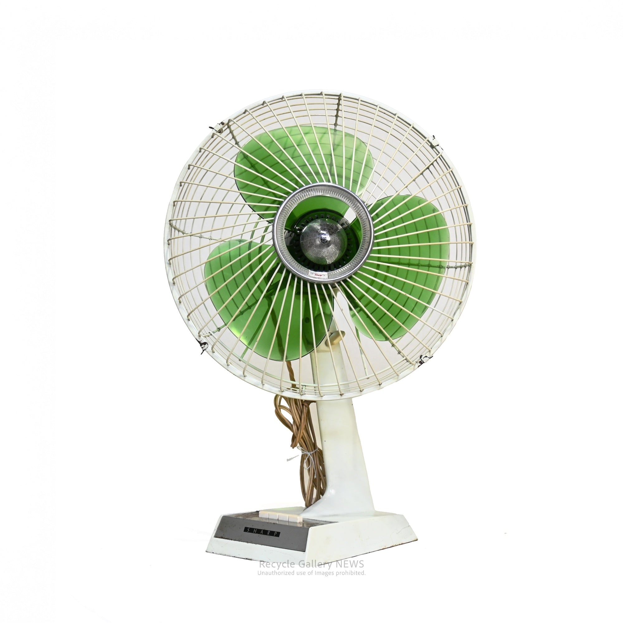 Junk objet SHARP 1960s Retro Fan Green Showa Era Japan / シャープ
