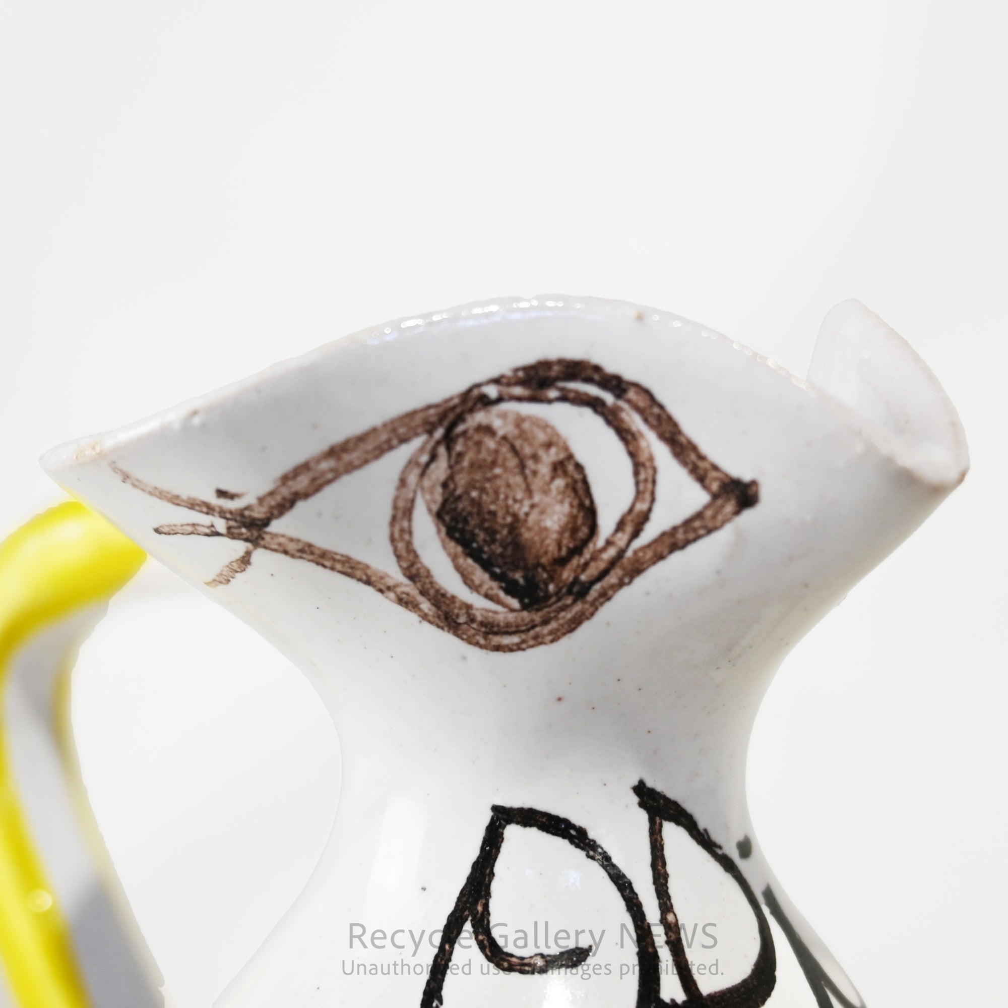 De Simone Pitcher Water jug Vase Art ceramic Sicily Southern Italy / デ・シモーネ ピッチャー 水差し 花瓶 アート 陶器 シチリア 南イタリア