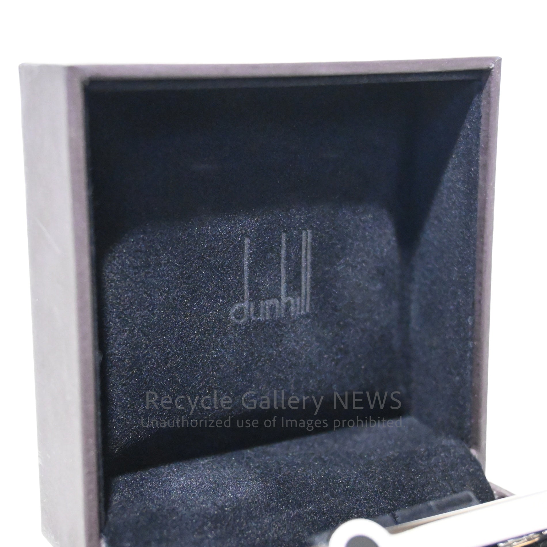 Dunhill Tie Bar and Cufflinks Set Sterling Silver 925 Onyx Tie Pin