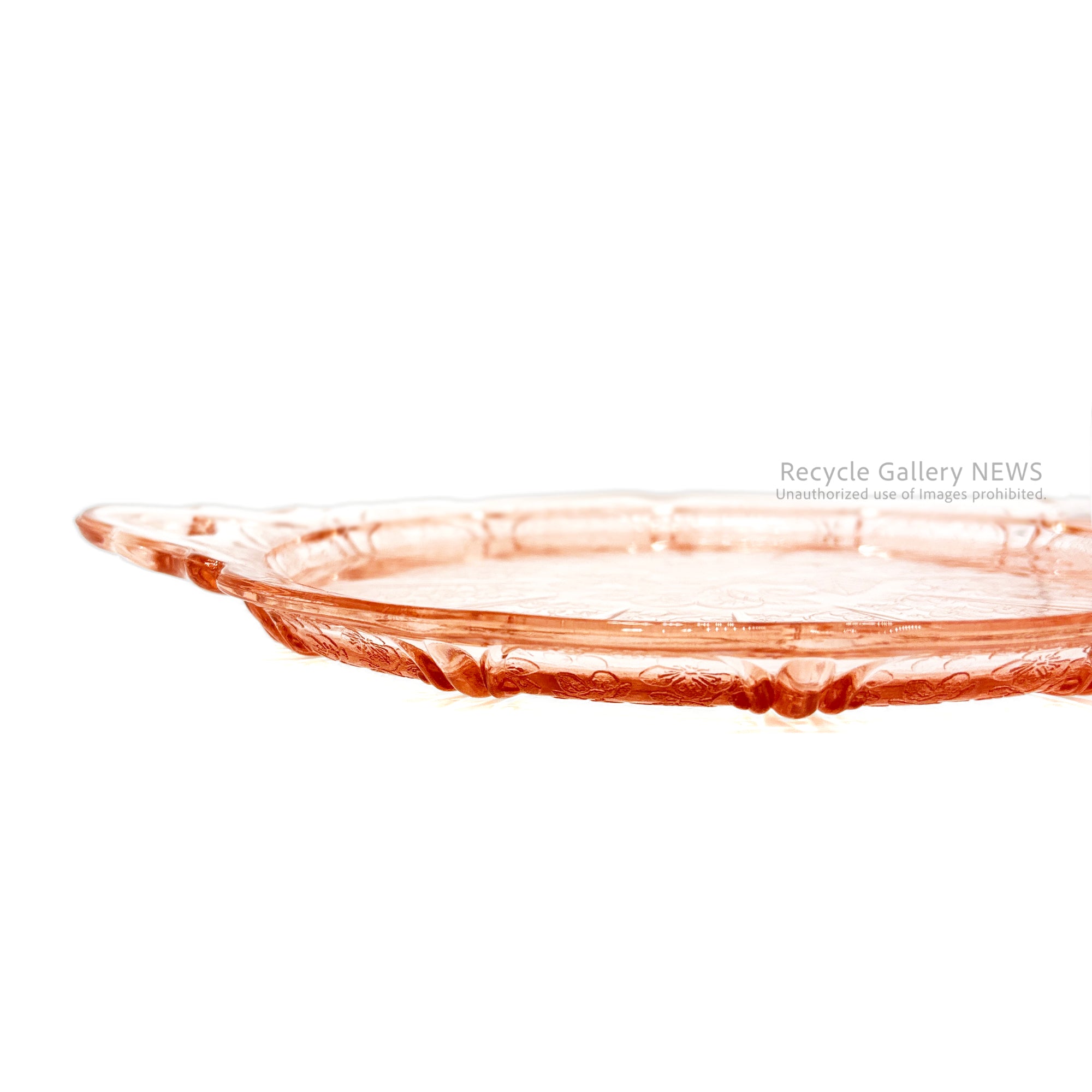 Jeannette Glass Co. Cherry Blossom BB plate U.S.A Vintage / ジャネットグラス ブレッド＆バタープレート ヴィンテージ 1930年代 ヴィンテージ