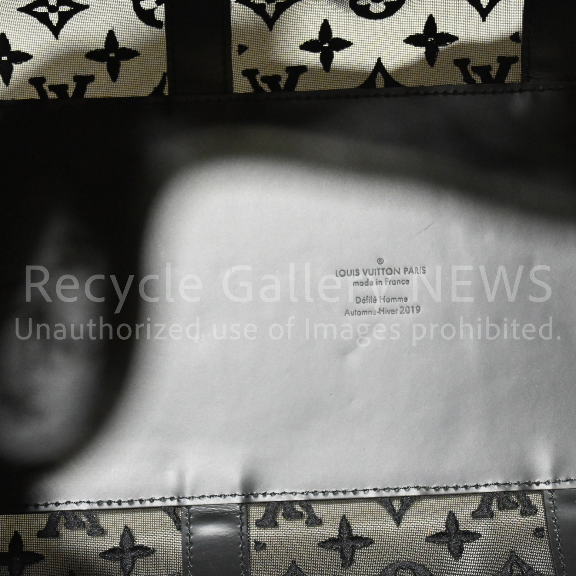 LOUIS VUITTON 2019 AW Virgil Abloh M53971 Monogram Mesh and Leather Boston Bag Keepall Bandouliere 50 / ルイ・ヴィトン ヴァージル・アブロー モノグラム メッシュ・レザー ボストンバッグ キーポル バンドリエール50