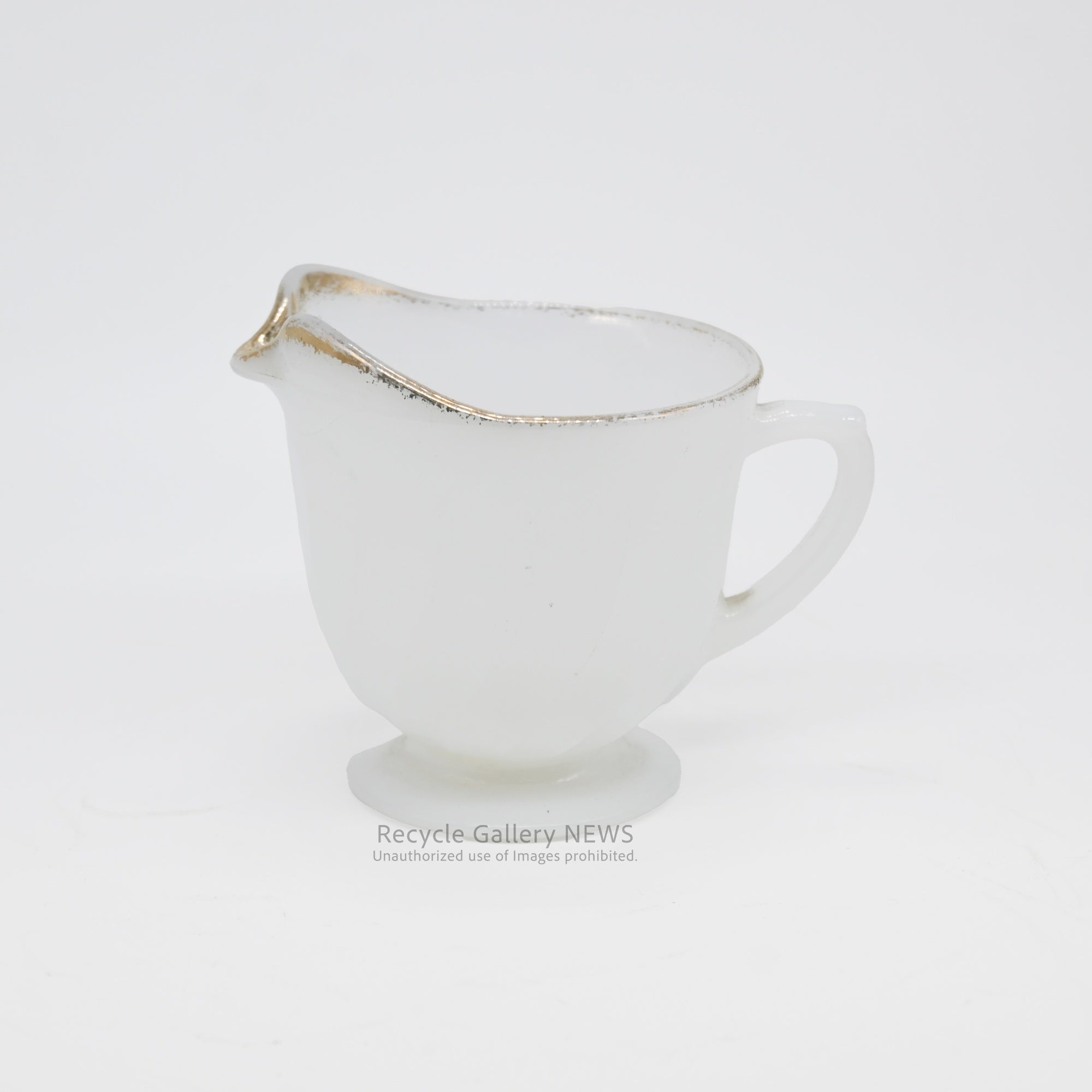 Vintage Fire-King Swirl Gold Rim Creamer American Mid Century/ ファイヤーキング スワールゴールドリム クリーマー アメリカ ミッドセンチュリー