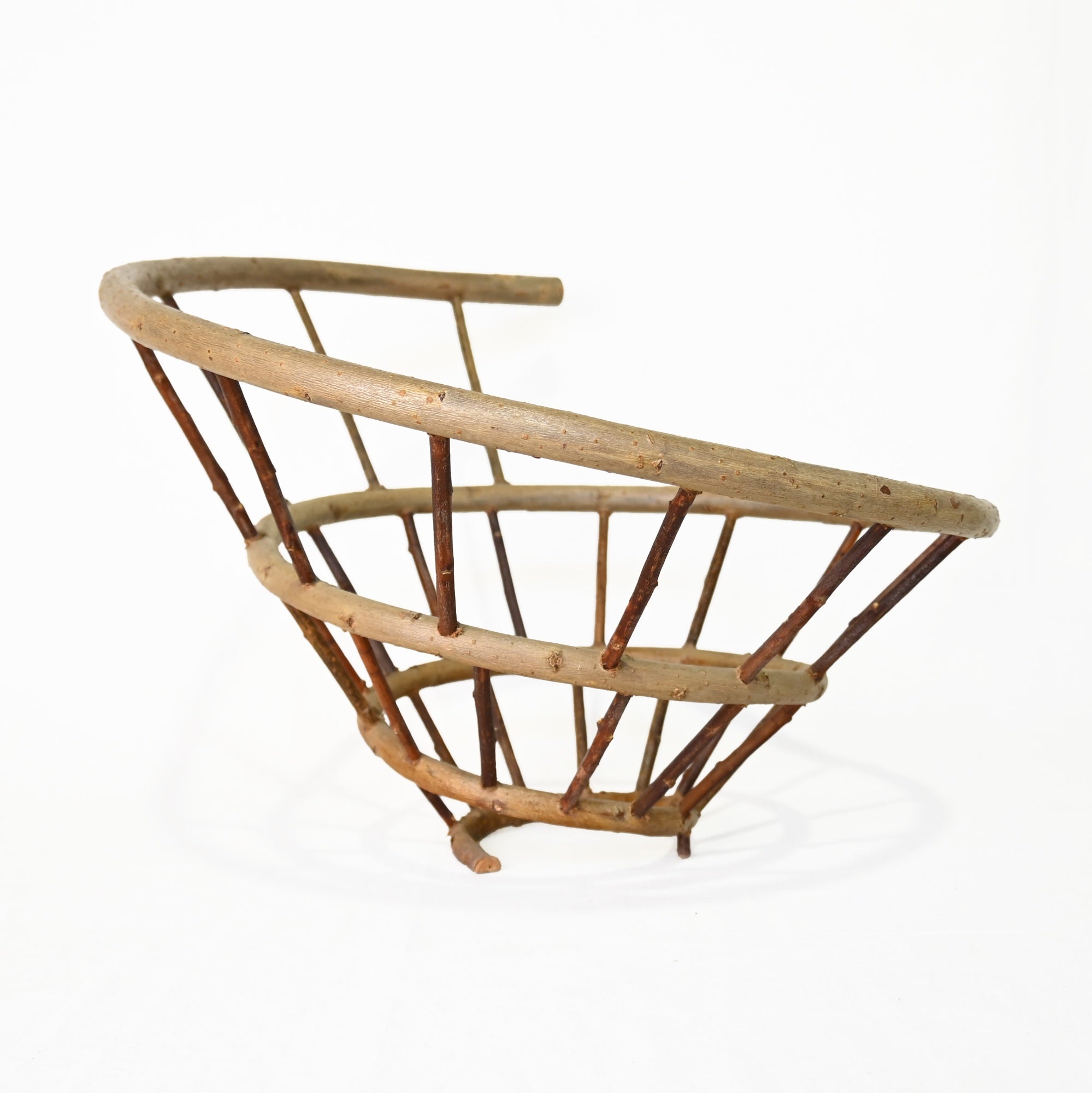 MARKKU KOSONEN Spiral basket Finland Vintage Woodworking Art / マルック・コソネン スパイラルバスケット フィンランド ヴィンテージ 自然物 アート