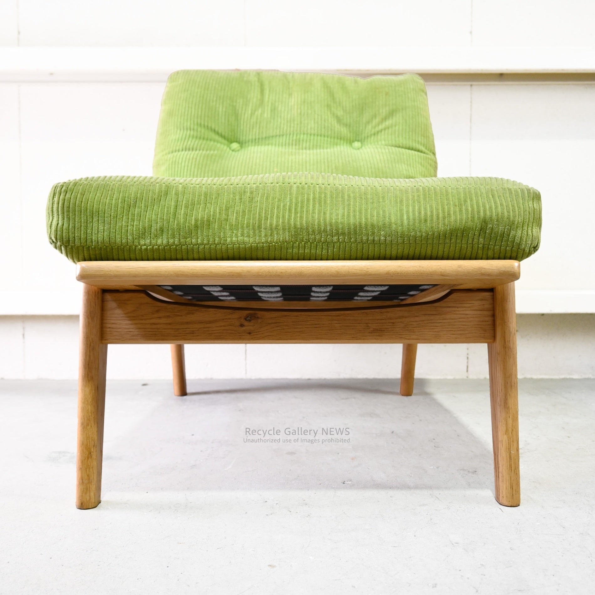 Maruni60 Frame Chair in Green Fabric Japanese Mid Century Modern / マルニ60 フレームチェア グリーンファブリック 日本 ミッドセンチュリー  ジャパニーズモダン