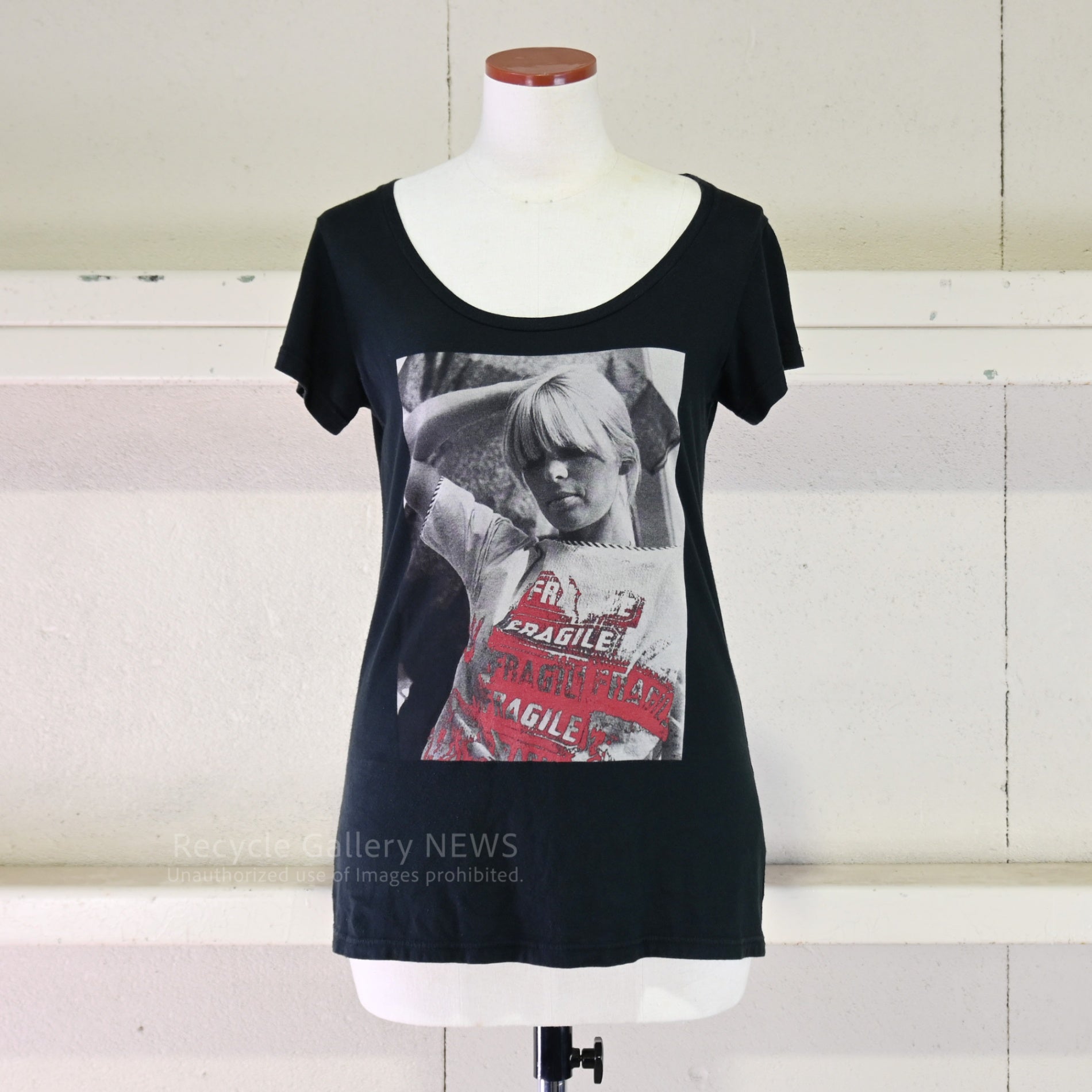 ANDY WARHOL by HYSTERIC GLAMOUR "NICO" Photograph Print T-shirt Black / アンディ・ウォーホル バイ ヒステリックグラマー ニコ プリントTシャツ Fサイズ 黒