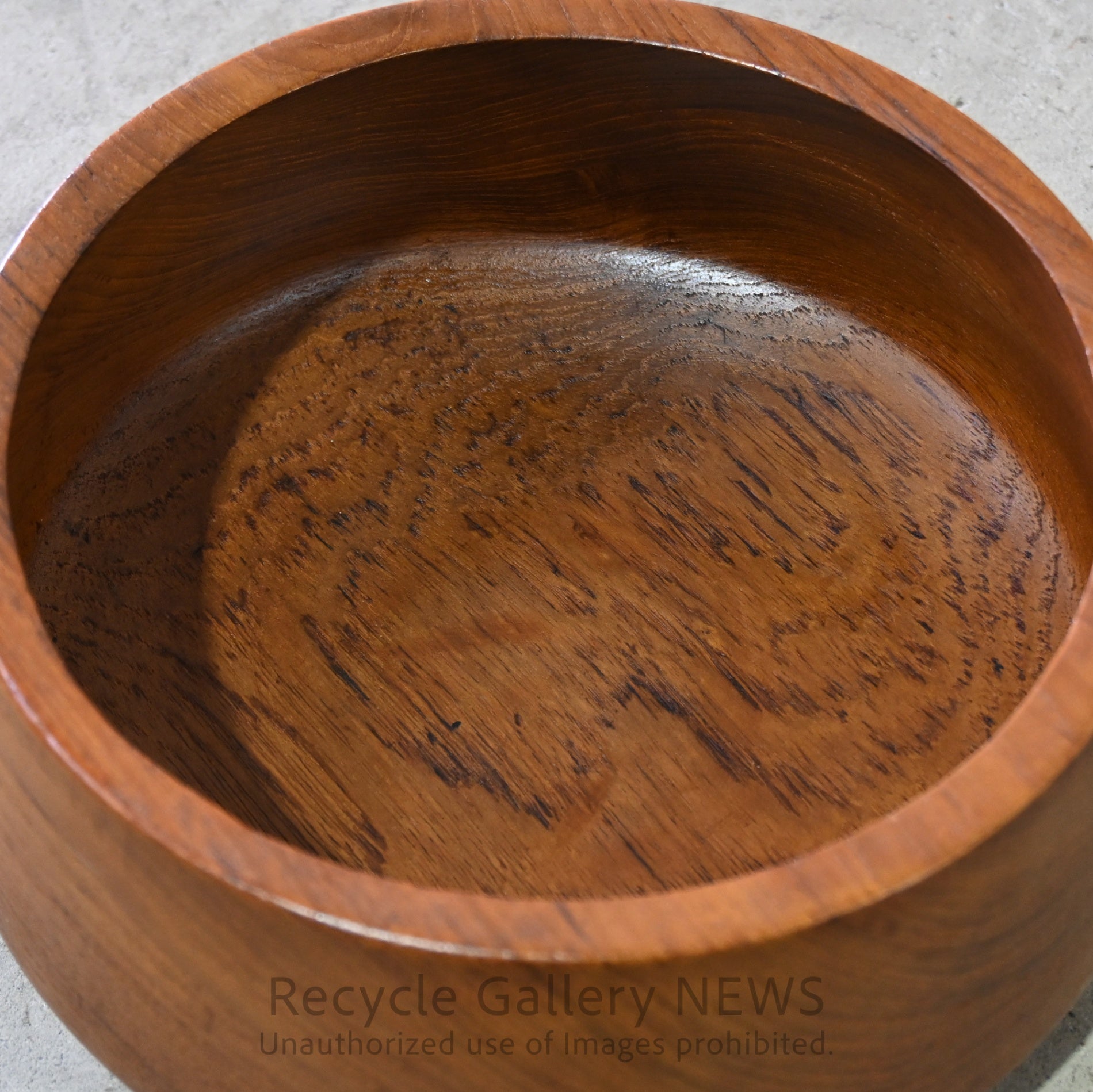 Teakwood Salad Bowl Tray Brown / チークウッド サラダボウル 小物入れ ブラウン