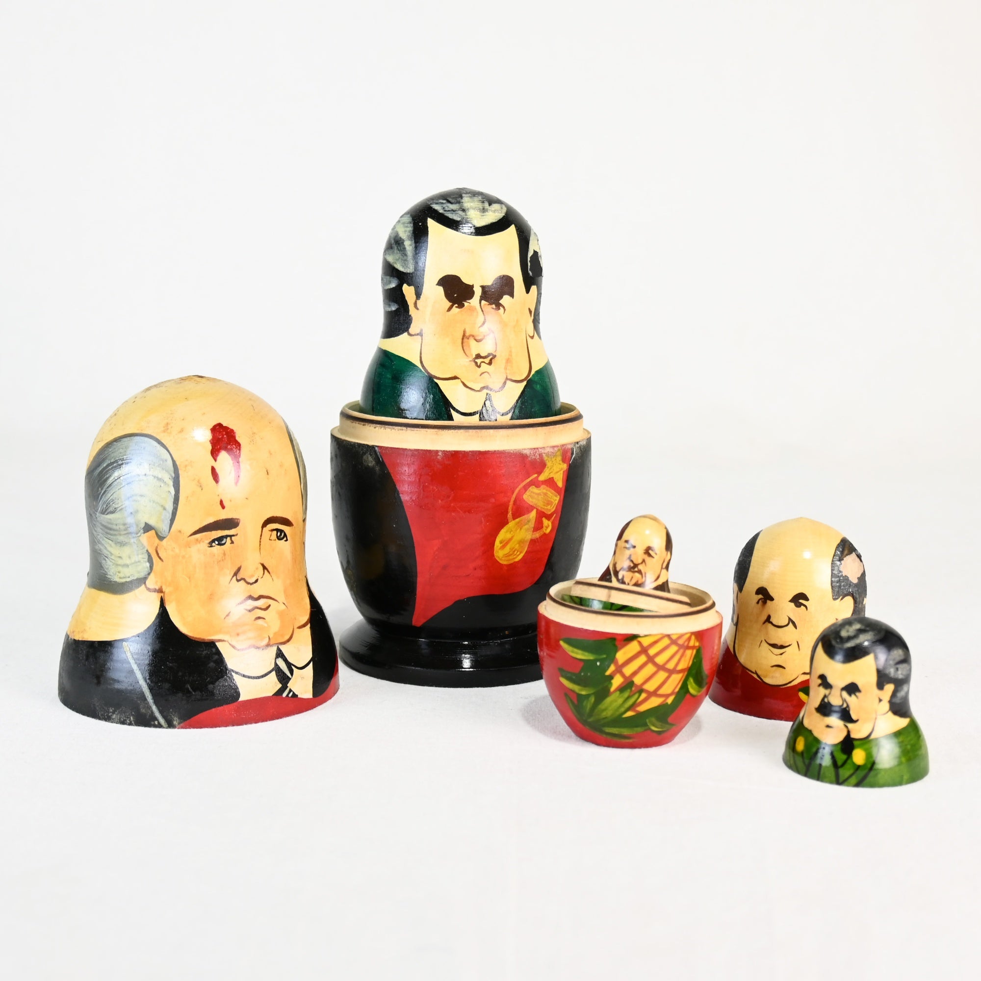 Soviet Union Leaders Matryoshka Russia Vintage / ソビエト連邦 指導者 マトリョーシカ ロシア 旧ソ連 ヴィンテージ