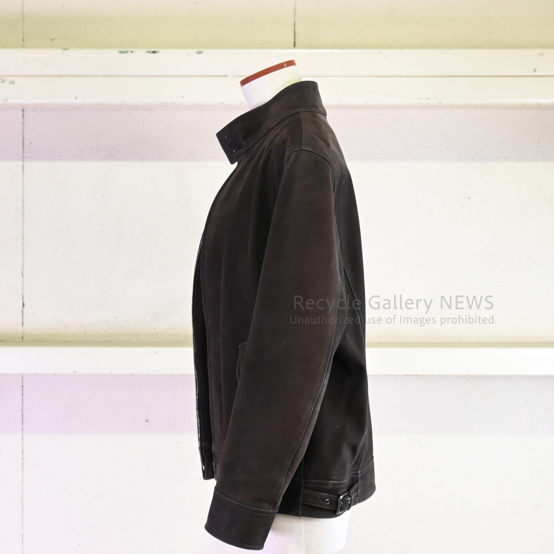 LOEWE Men's Suede Leather Jacket Dark Brown Stuart Vevers / ロエベ メンズ スエード レザー ジャケット 牛革 焦茶 ダークブラウン スチュアート・ヴィヴァース