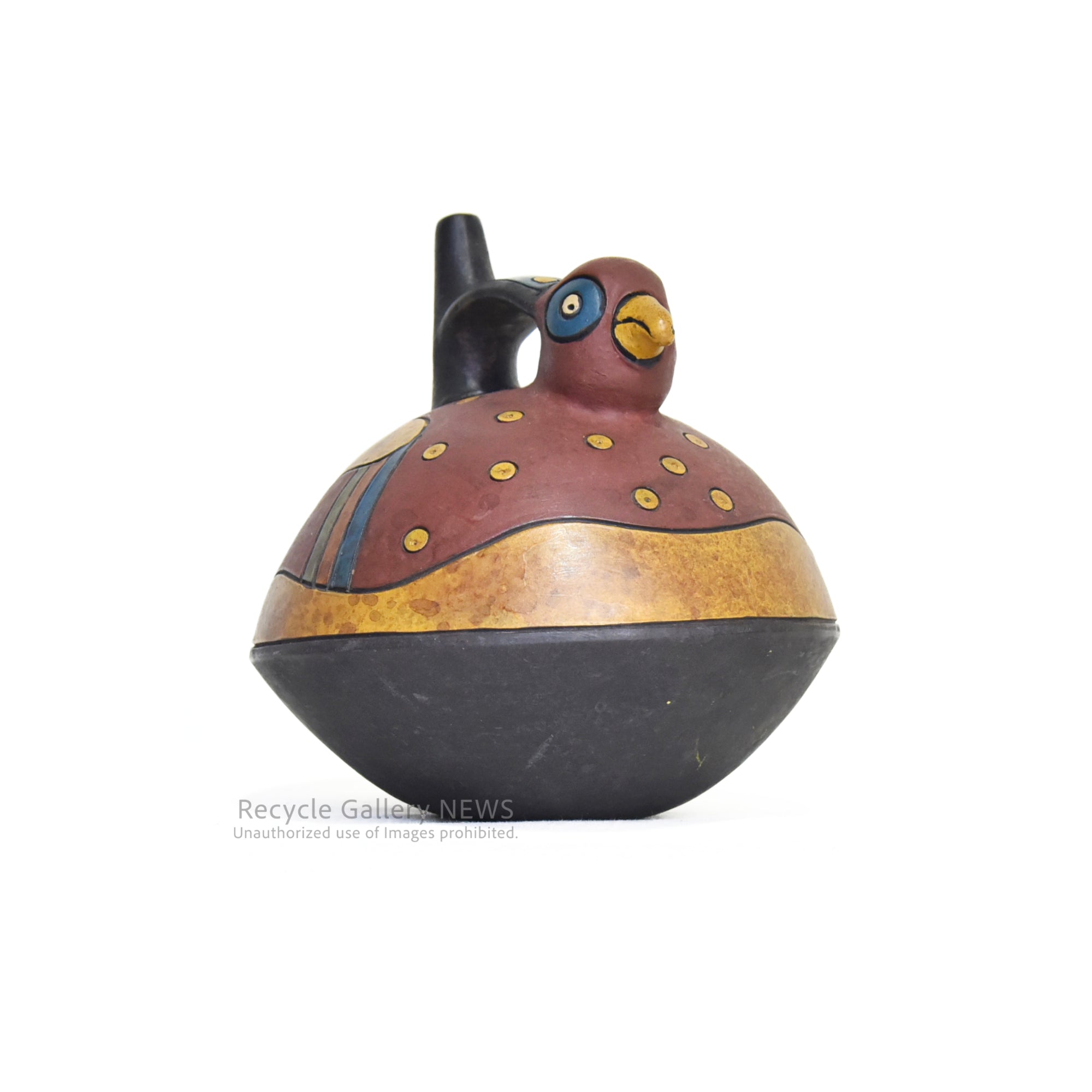 South America Bird Jug earthenware Stoneware Peru Fork art / 鳥型 鐙型注口土器 水差し 炻器 南米 ペルー フォークアート