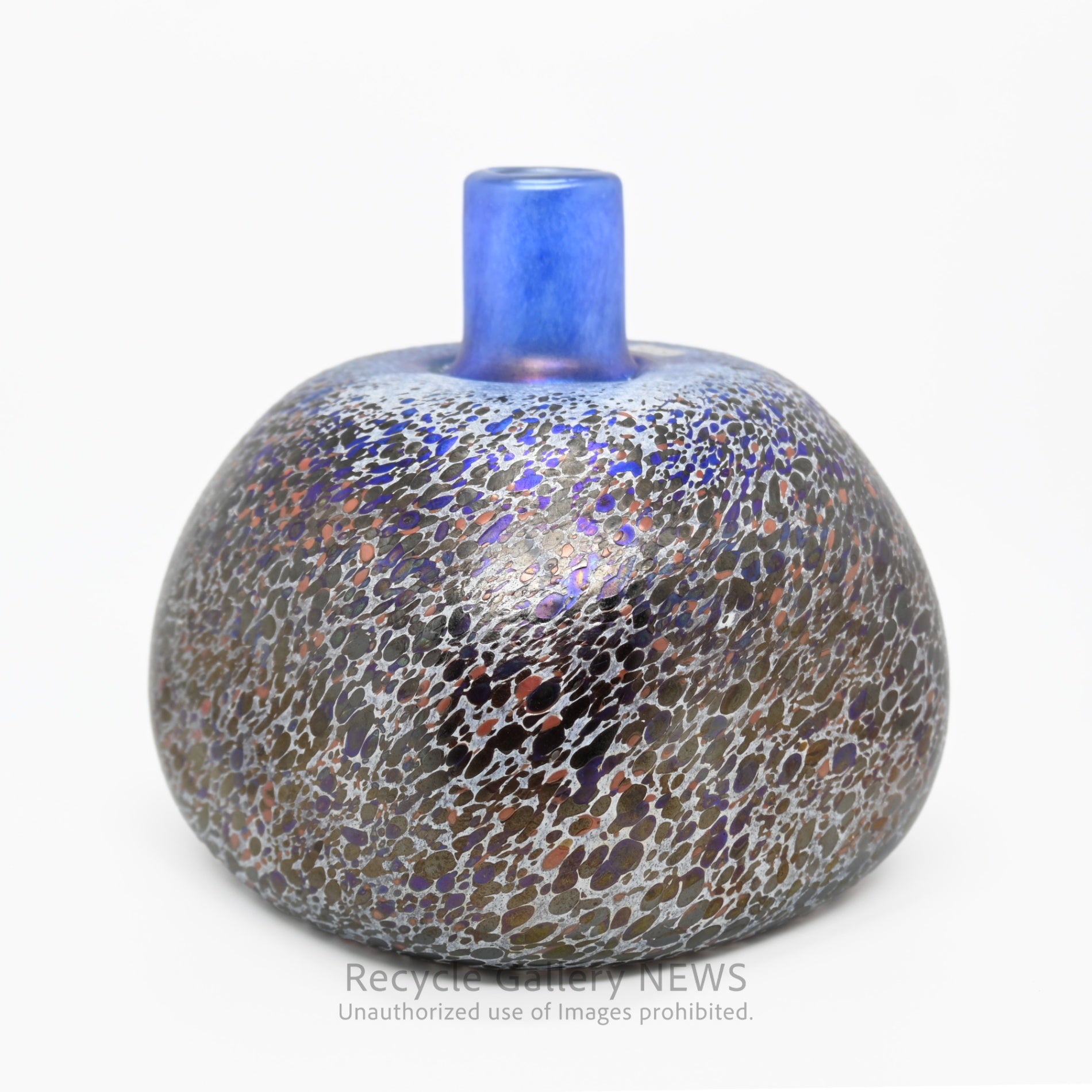 KOSTA BODA Bertil Vallien Art Modern Glass Flower Vase Purple Tones / コスタボダ ガラス フラワーベース バーティル・ヴァリーン 一輪挿し 花瓶 パープル系 アートガラス モダン