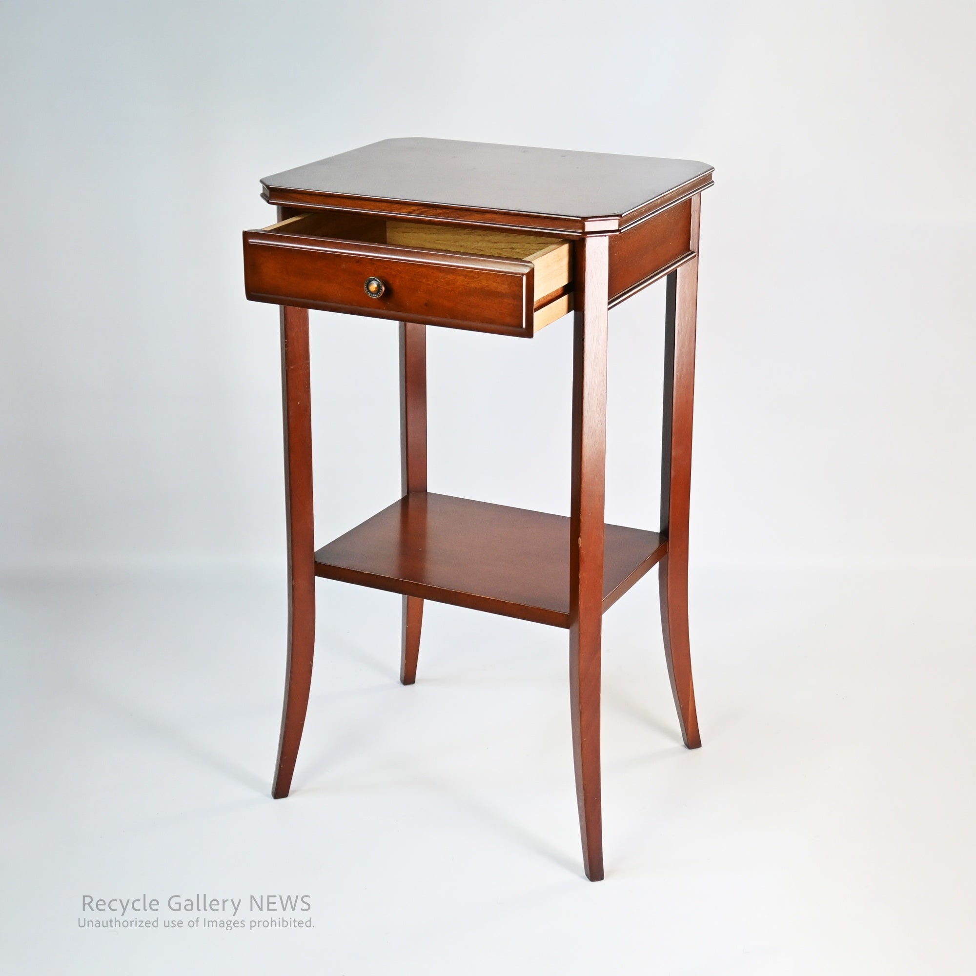 Retro Chic Console Table with Tapered Legs Classic Accent Display Shelf / コンソールテーブル クラシカル シック レトロ テーパードレック 飾り棚