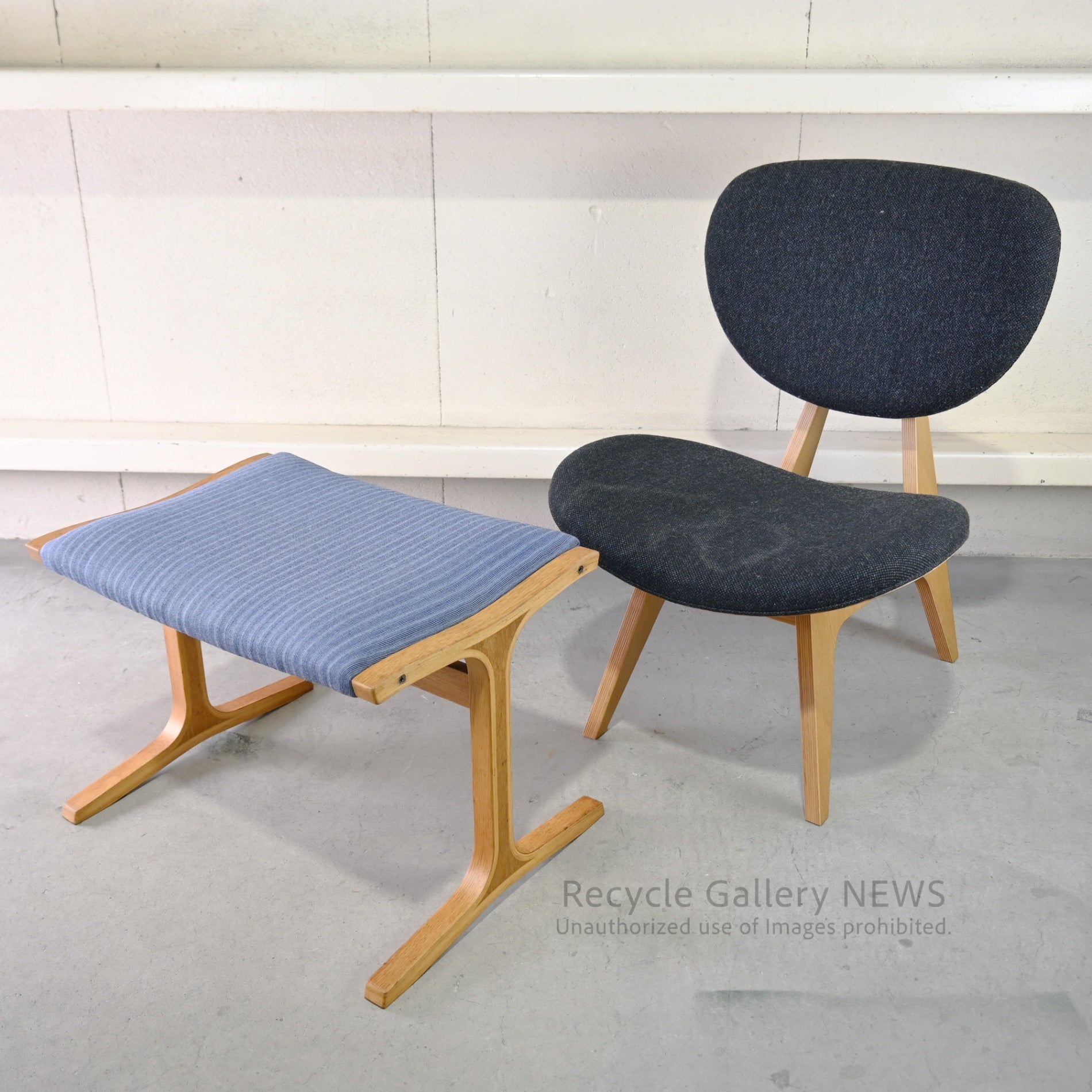 Tendo Mokko Wooden Low Chair by Daisaku Choh  Junzo Sakakura Japanese Modern / 天童木工 中座椅子 木製 長大作 坂倉準三 ジャパニーズモダン