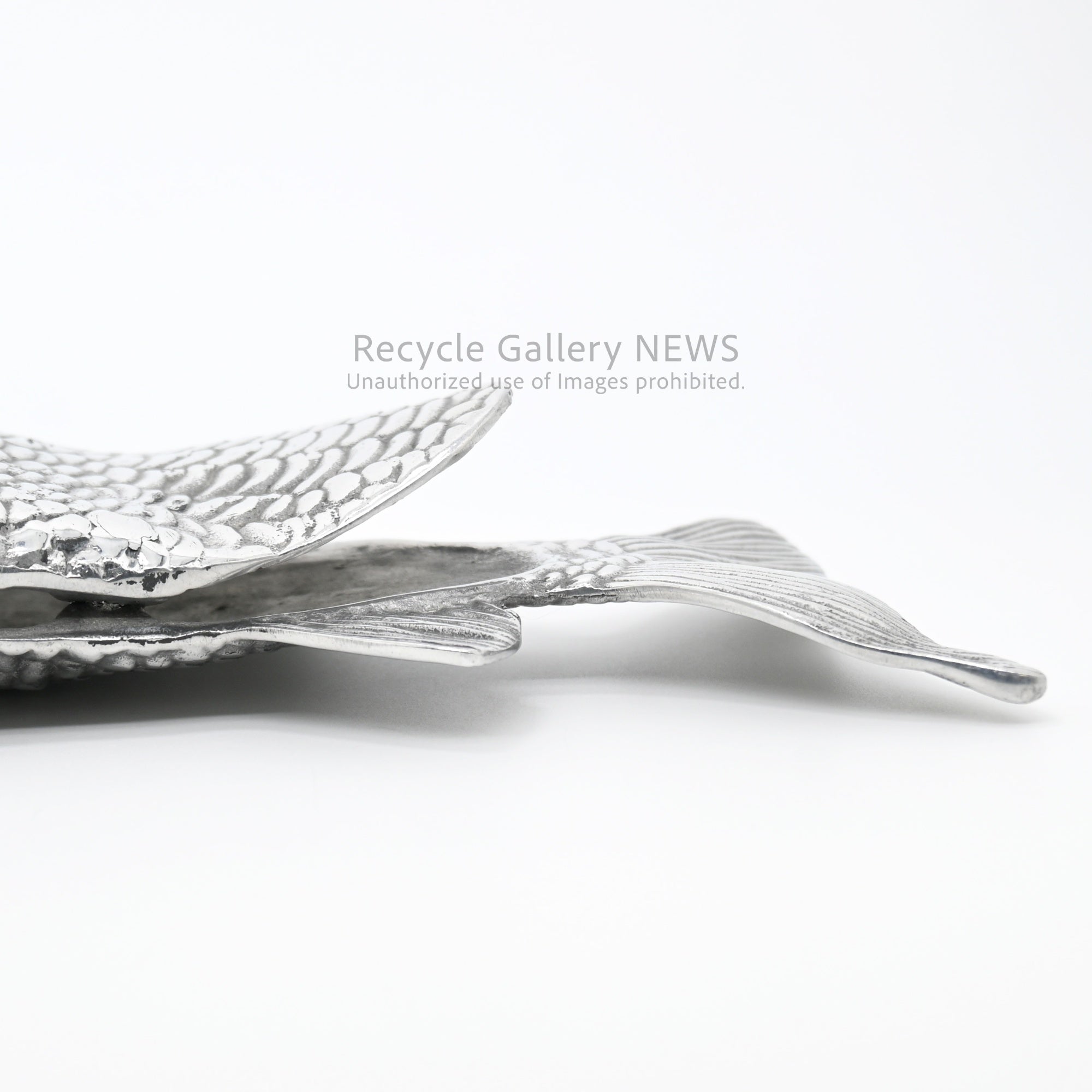 Vintage Carp Motif Napkin Holder Silver Plated / 鯉モチーフ ヴィンテージ ナプキンホルダー シルバー 銀メッキ