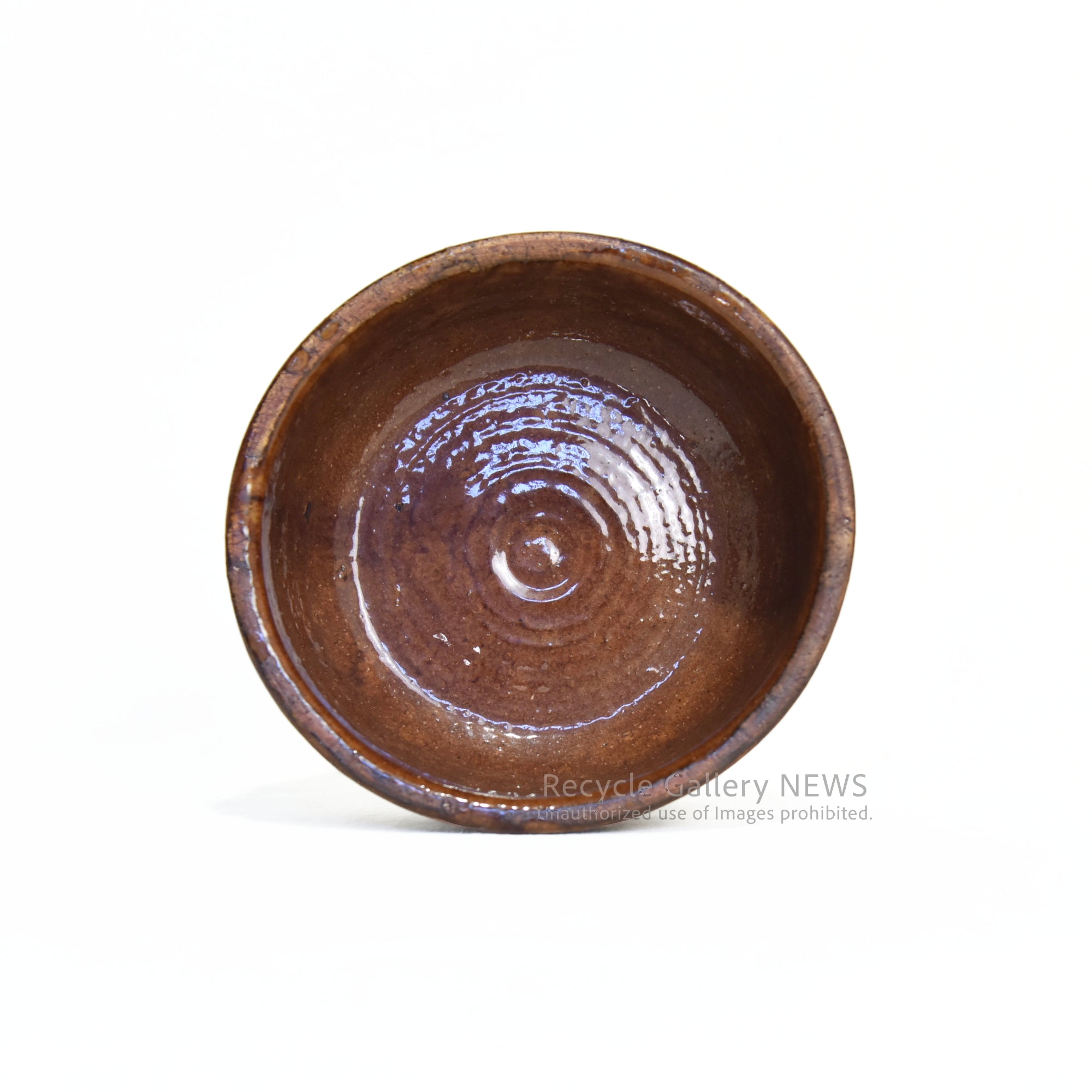 Leather cover Ceramic bowl Brazil Fork art Midcentury / 陶器 レザーカバー ボウル ブラジル製 フォークアート ミッドセンチュリー