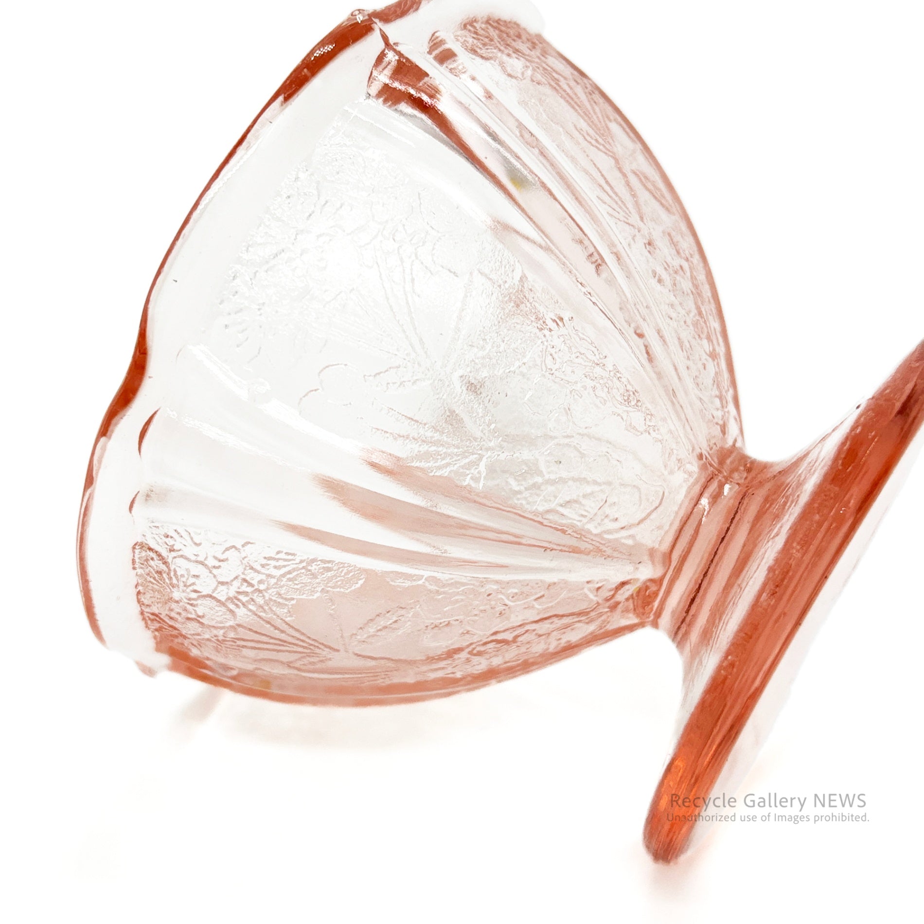 Jeannette Glass Co. Cherry Blossom Sherbet glass U.S.A Vintage / ジャネットグラス シャーベットカップ ヴィンテージ 1930年代 ヴィンテージ