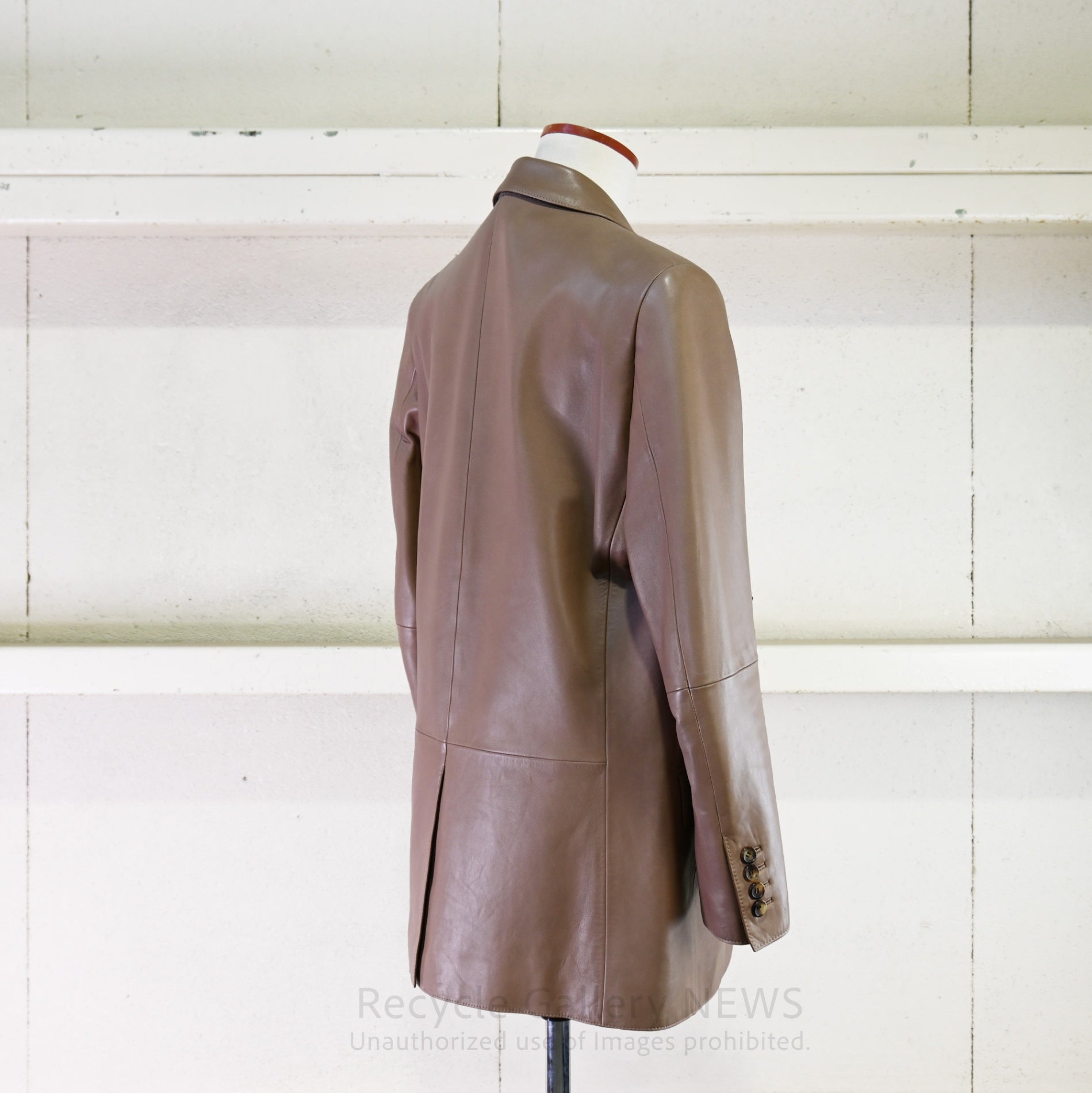 LOEWE Men's Lamb Beige Leather Jacket 2010 Stuart Vevers / ロエベ メンズ ラム レザージャケット ベージュ スチュアート・ヴィヴァース