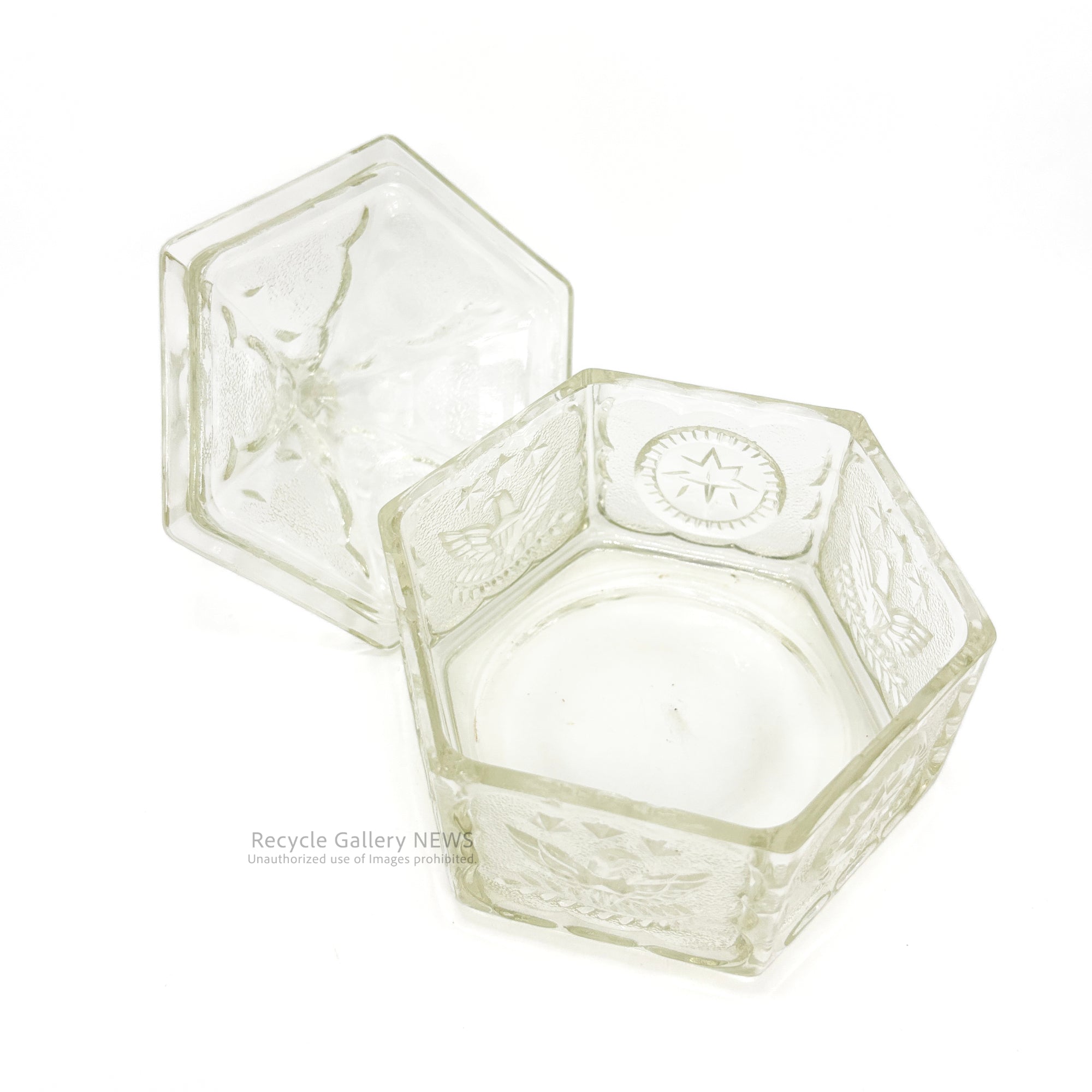 Indiana Glass Eagle & Stars Candy Pot USA Vintage / インディアナグラス イーグル＆スターズ キャンディーポット アメリカンヴィンテージ