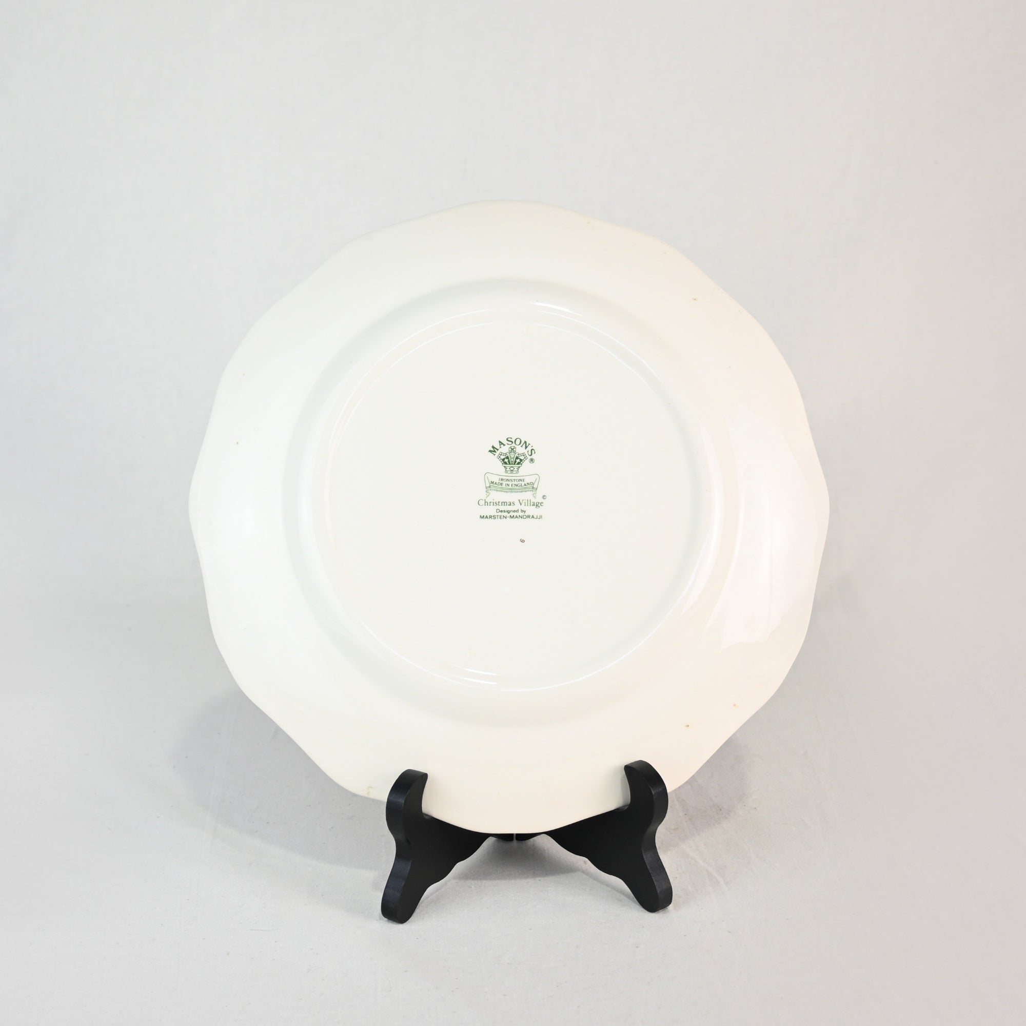 MASON'S IRONSTONE Christmas village Plate 3-size UK Vintage / メイソンズアイアンストーン クリスマスヴィレッジ プレート3サイズ各種 英国ヴィンテージ