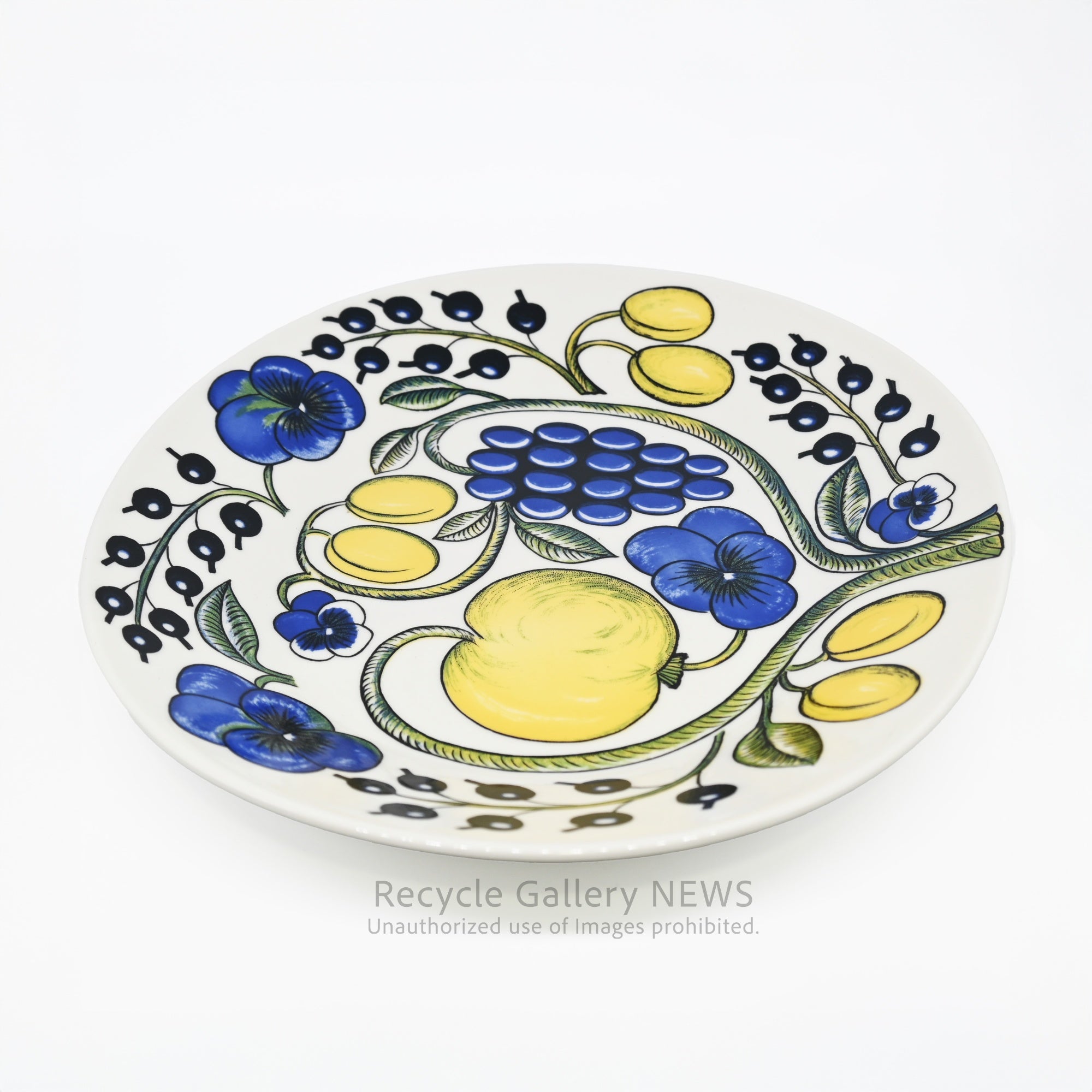 ARABIA ”Paratiisi” 25cm OVAL PLATE Finland Scandinavian Modern / アラビア パラティッシ 25cm オーバルプレート フィンランド 北欧モダン