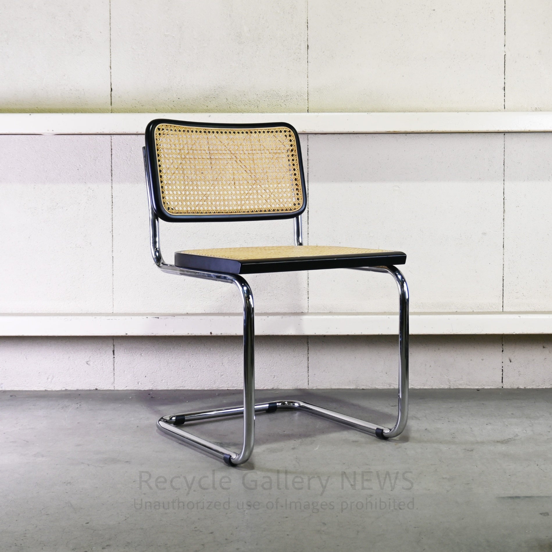 Cesca Armless Chair Black Marcel Breuer / チェスカ チェア アームレス ラタン 黒 マルセル・ブロイヤー