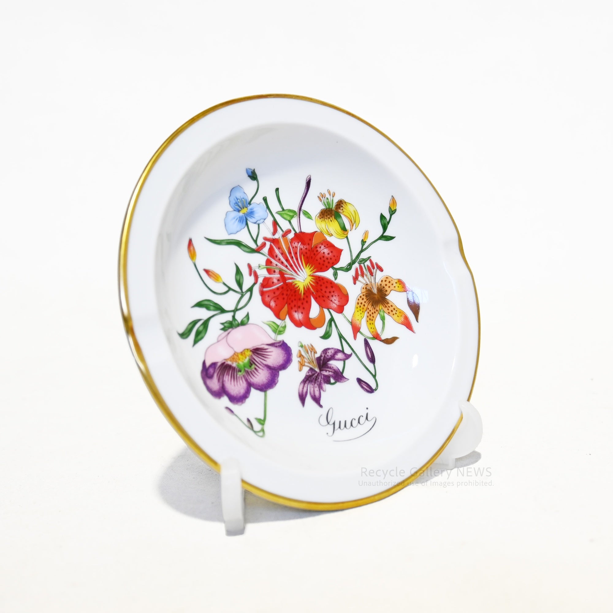 GUCCI x Ginori Ashtray 1970s-80s Unused Rare Italy / グッチ × ジノリ 灰皿 アッシュトレイ 1970~80年代 未使用 希少品 イタリア